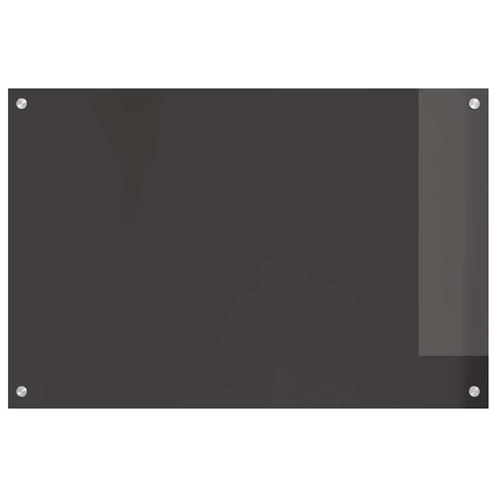 Küchenrückwand 2 pcs Dunkelgrau 90 x 60 cm Gehärtetes Glas
