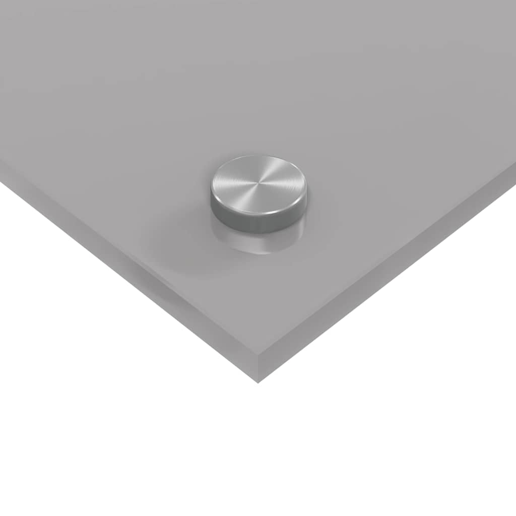 Küchenrückwand 2 pcs Hellgrau 110 x 50 cm Gehärtetes Glas