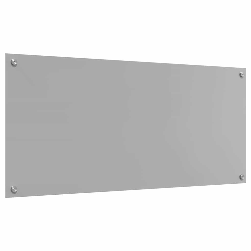 Küchenrückwand 2 pcs Hellgrau 110 x 50 cm Gehärtetes Glas