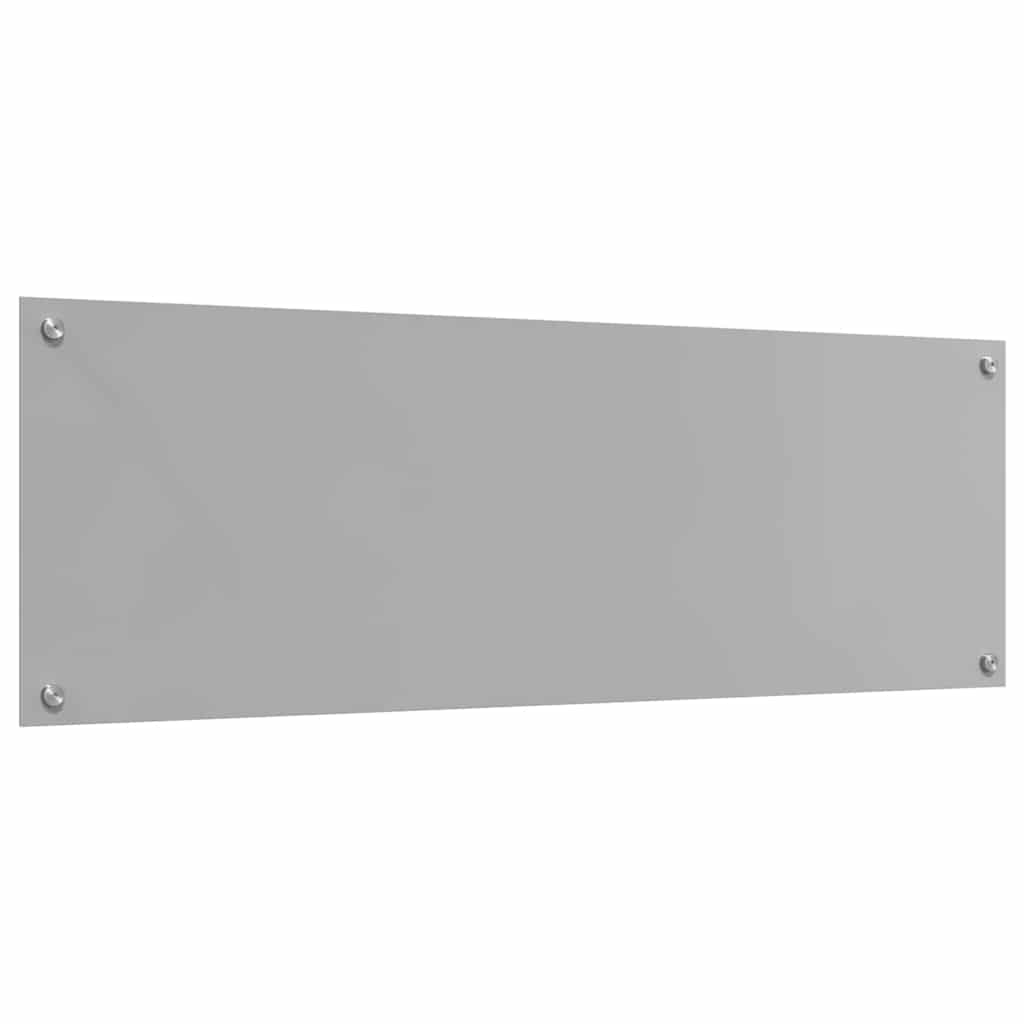 Küchenrückwand 2 pcs Hellgrau 120 x 40 cm Gehärtetes Glas