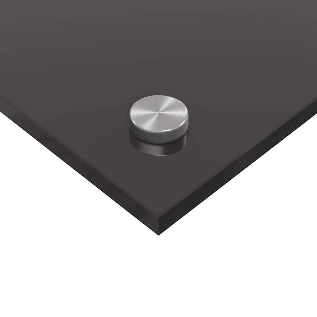 Küchenrückwand 2 pcs Dunkelgrau 110 x 60 cm Gehärtetes Glas
