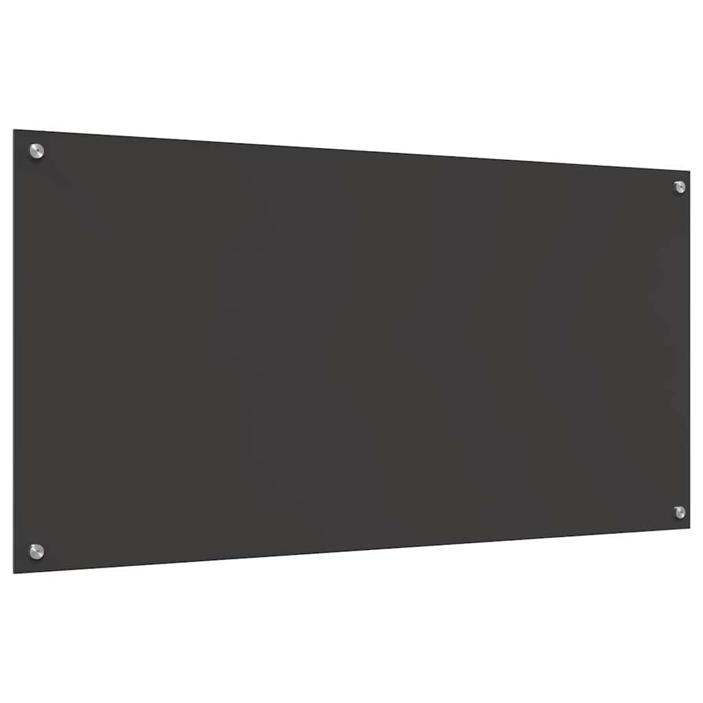 Küchenrückwand 2 pcs Dunkelgrau 120 x 60 cm Gehärtetes Glas