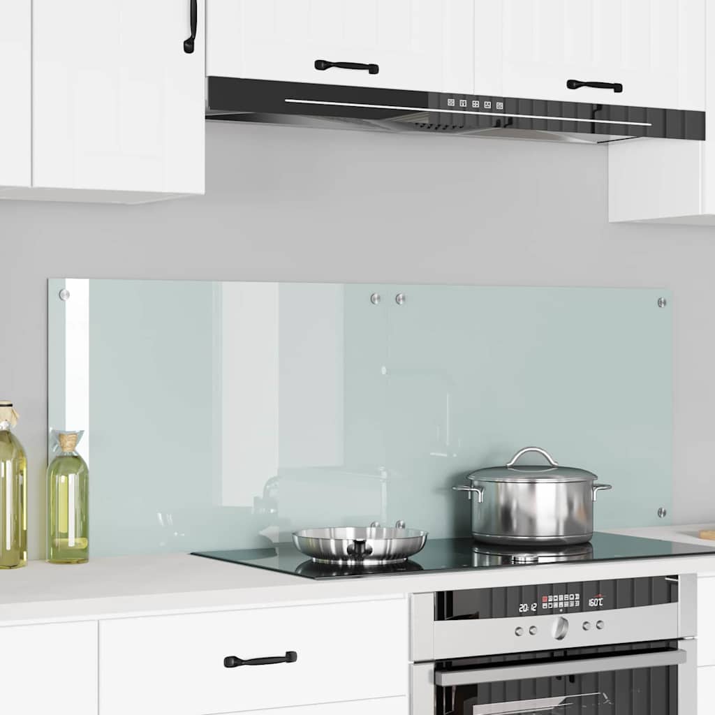 Küchenrückwand 2 pcs Weiß 70 x 50 cm Gehärtetes Glas