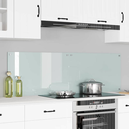 Küchenrückwand 2 pcs Weiß 80 x 50 cm Gehärtetes Glas