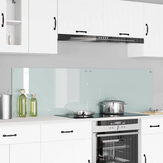 Küchenrückwand 2 pcs Weiß 90 x 50 cm Gehärtetes Glas