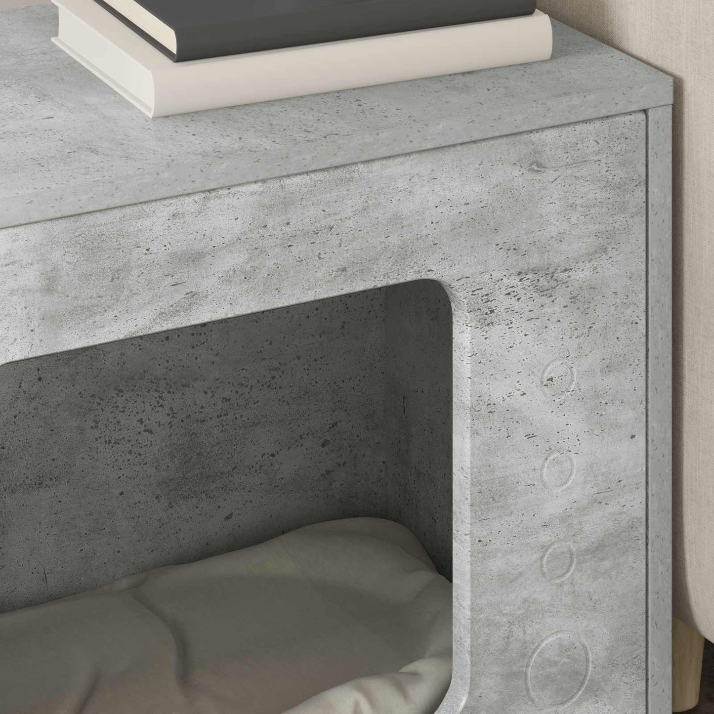 Katzenhaus Beton 51 x 30 x 42,5 cm Holzwerkstoff