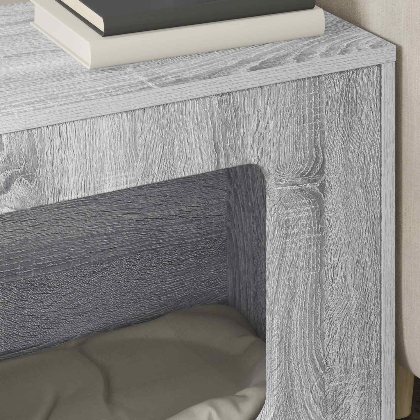 Katzenhaus Graues Sonoma 51 x 30 x 42,5 cm Holzwerkstoff