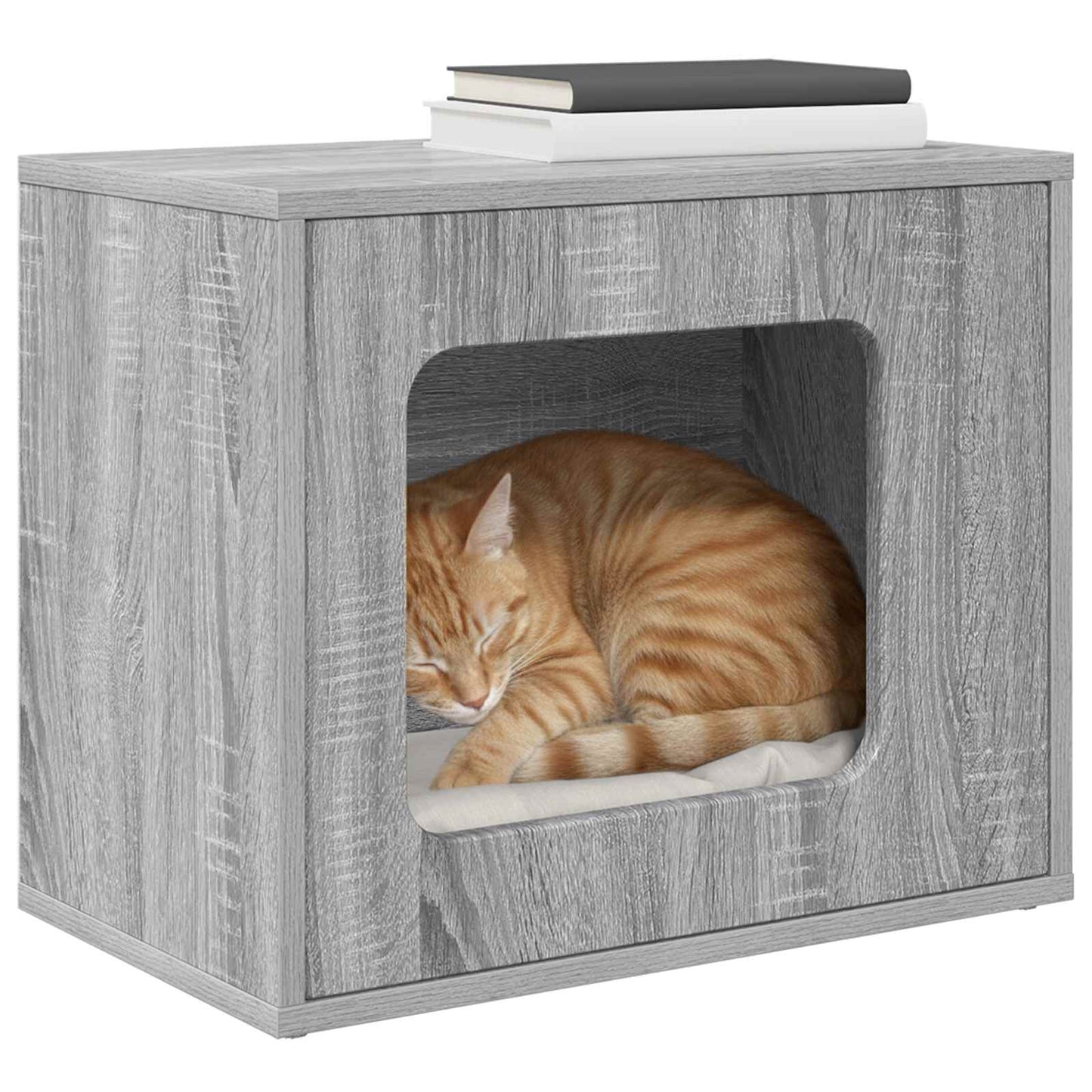 Katzenhaus Graues Sonoma 51 x 30 x 42,5 cm Holzwerkstoff