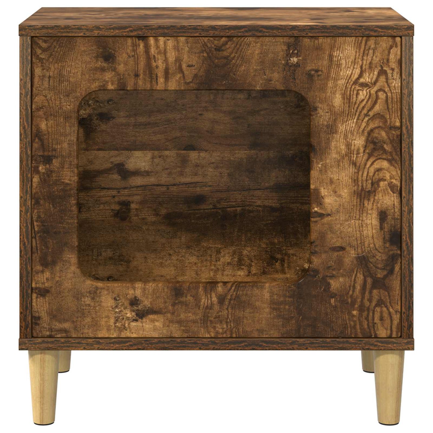 Katzenhaus Geräucherte Eiche 51 x 30 x 52 cm Holzwerkstoff
