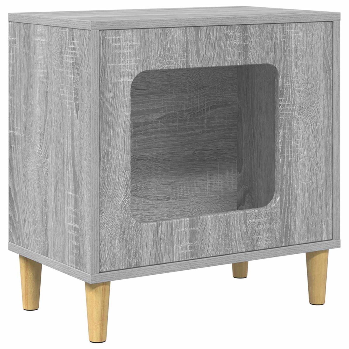 Katzenhaus Graues Sonoma 51 x 30 x 52 cm Holzwerkstoff