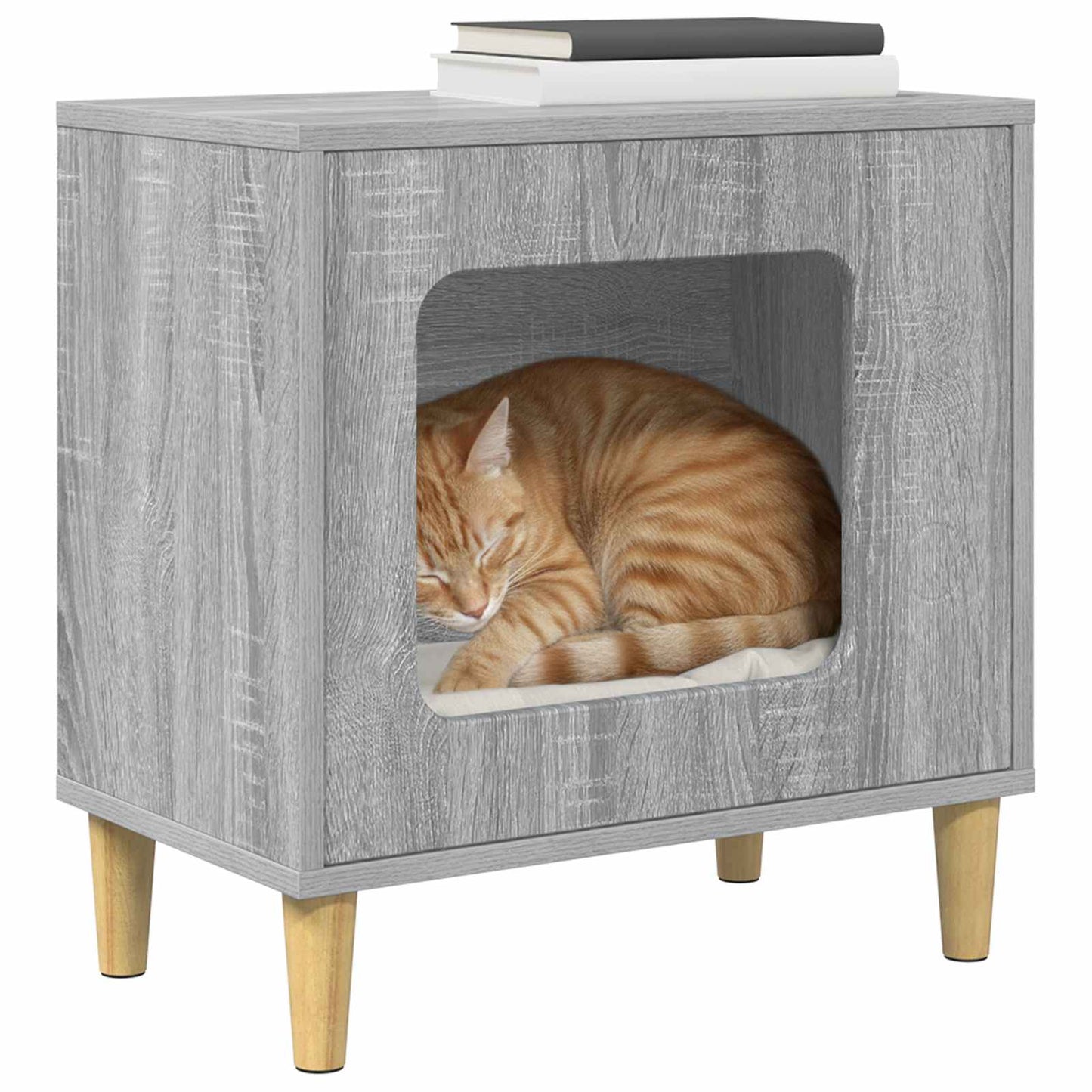 Katzenhaus Graues Sonoma 51 x 30 x 52 cm Holzwerkstoff