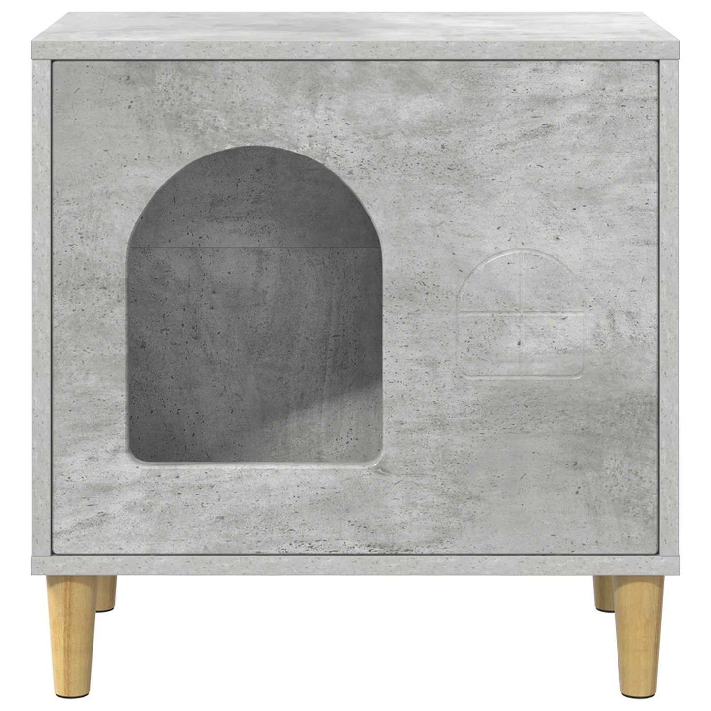 Katzenhaus Beton 51 x 30 x 52 cm Holzwerkstoff