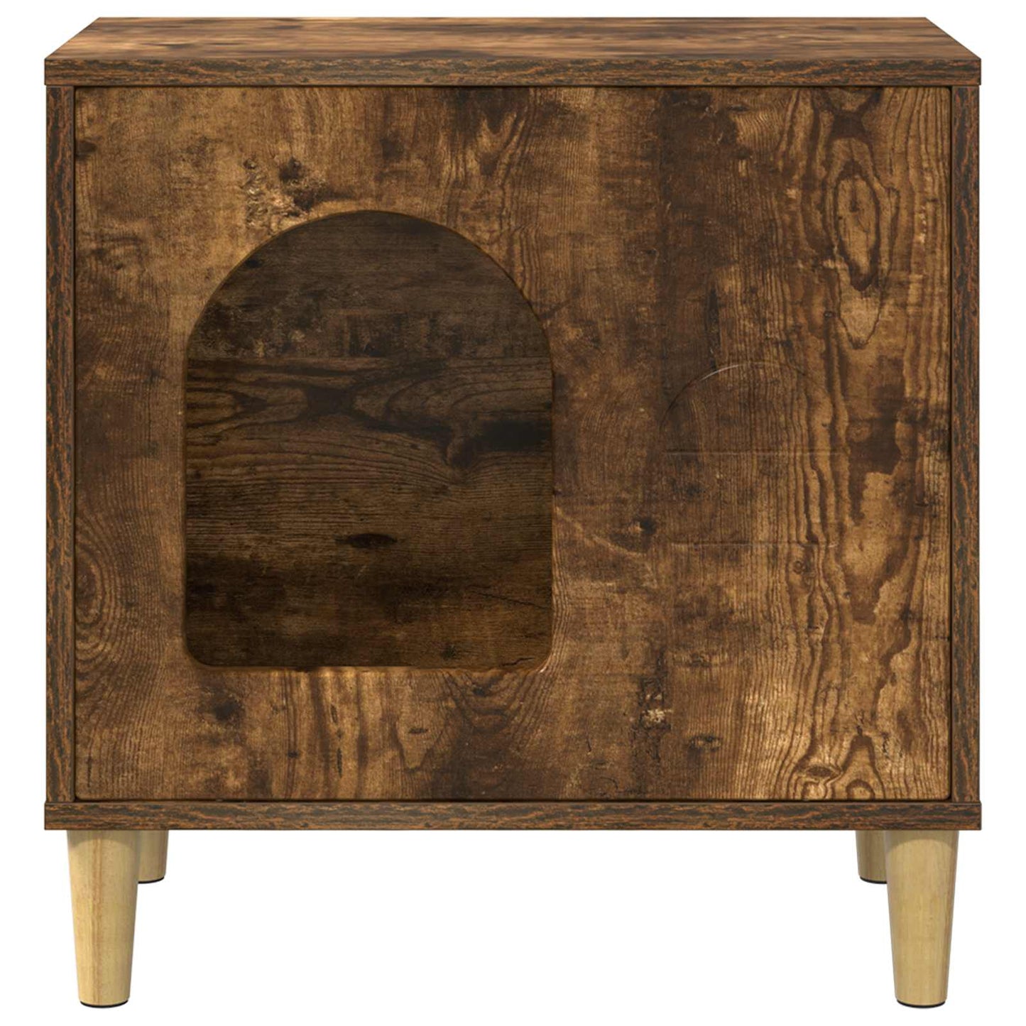 Katzenhaus Geräucherte Eiche 51 x 30 x 52 cm Holzwerkstoff