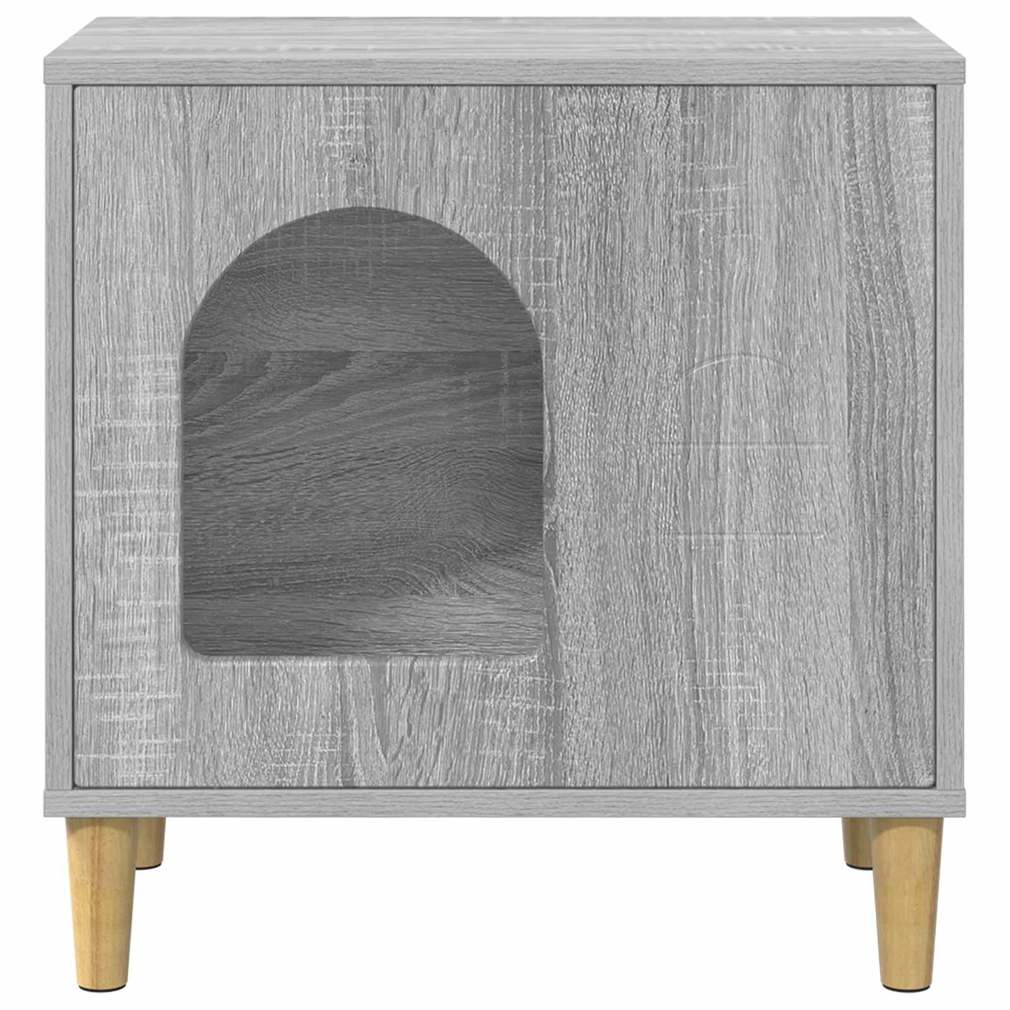Katzenhaus Graues Sonoma 51 x 30 x 52 cm Holzwerkstoff