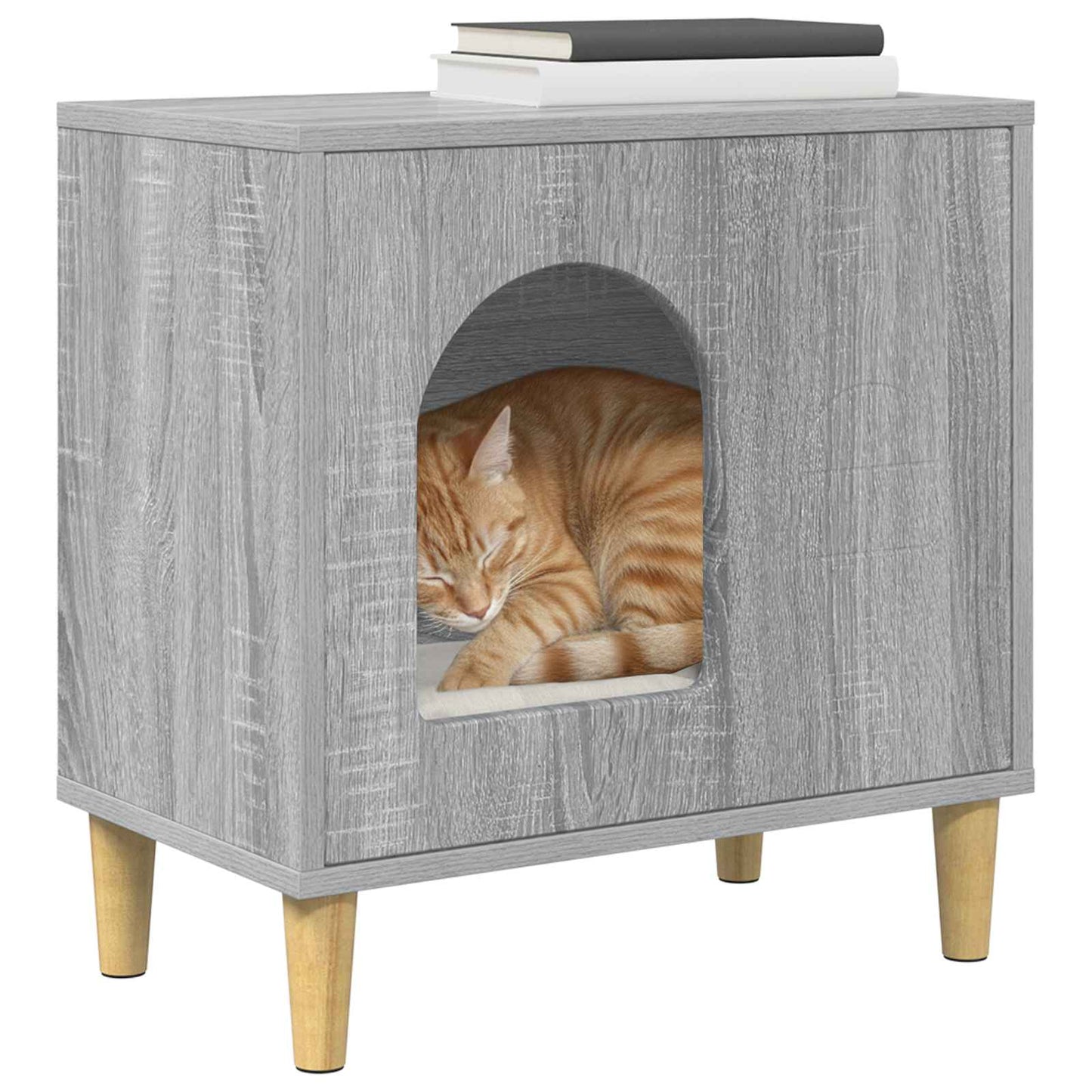 Katzenhaus Graues Sonoma 51 x 30 x 52 cm Holzwerkstoff