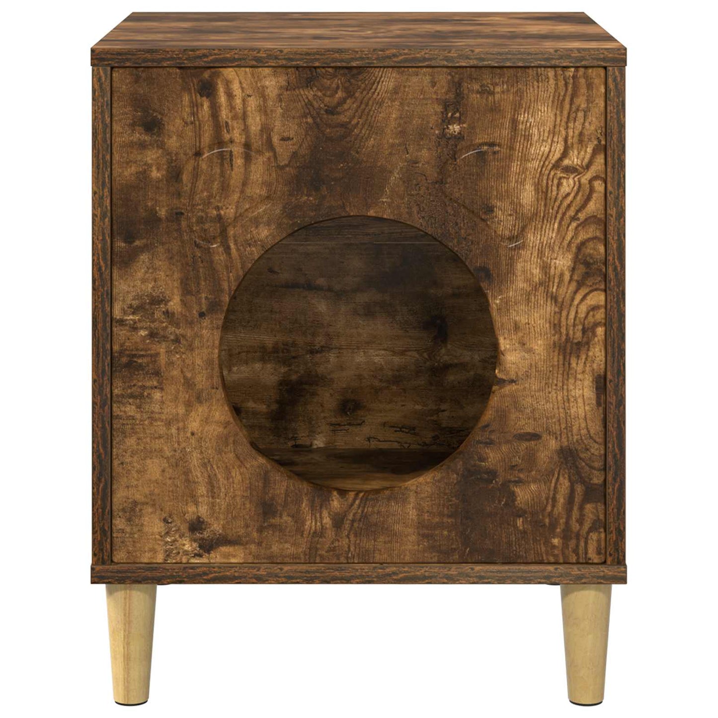 Katzenhaus Geräucherte Eiche 42,5 x 40 x 53 cm Holzwerkstoff