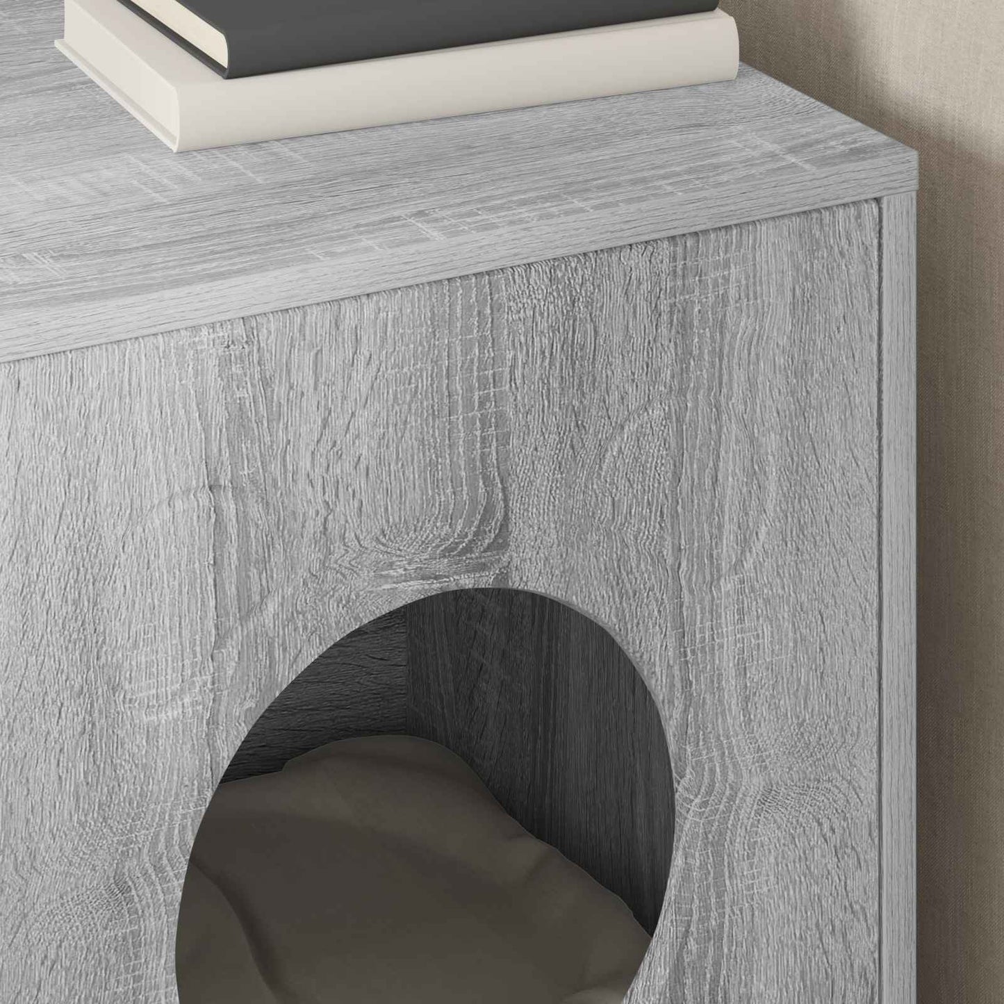 Katzenhaus Graues Sonoma 42,5 x 40 x 53 cm Holzwerkstoff