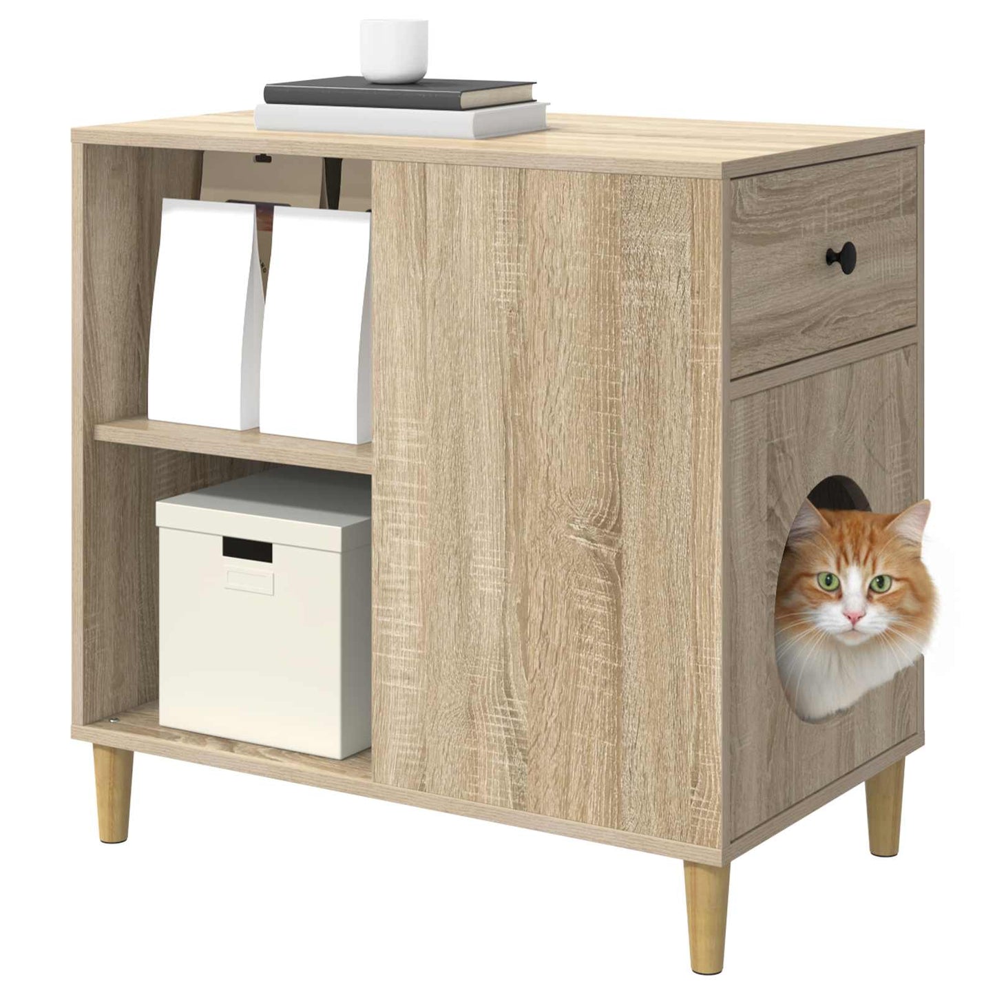 Katzenhaus Sonoma 72 x 42,5 x 70 cm Holzwerkstoff