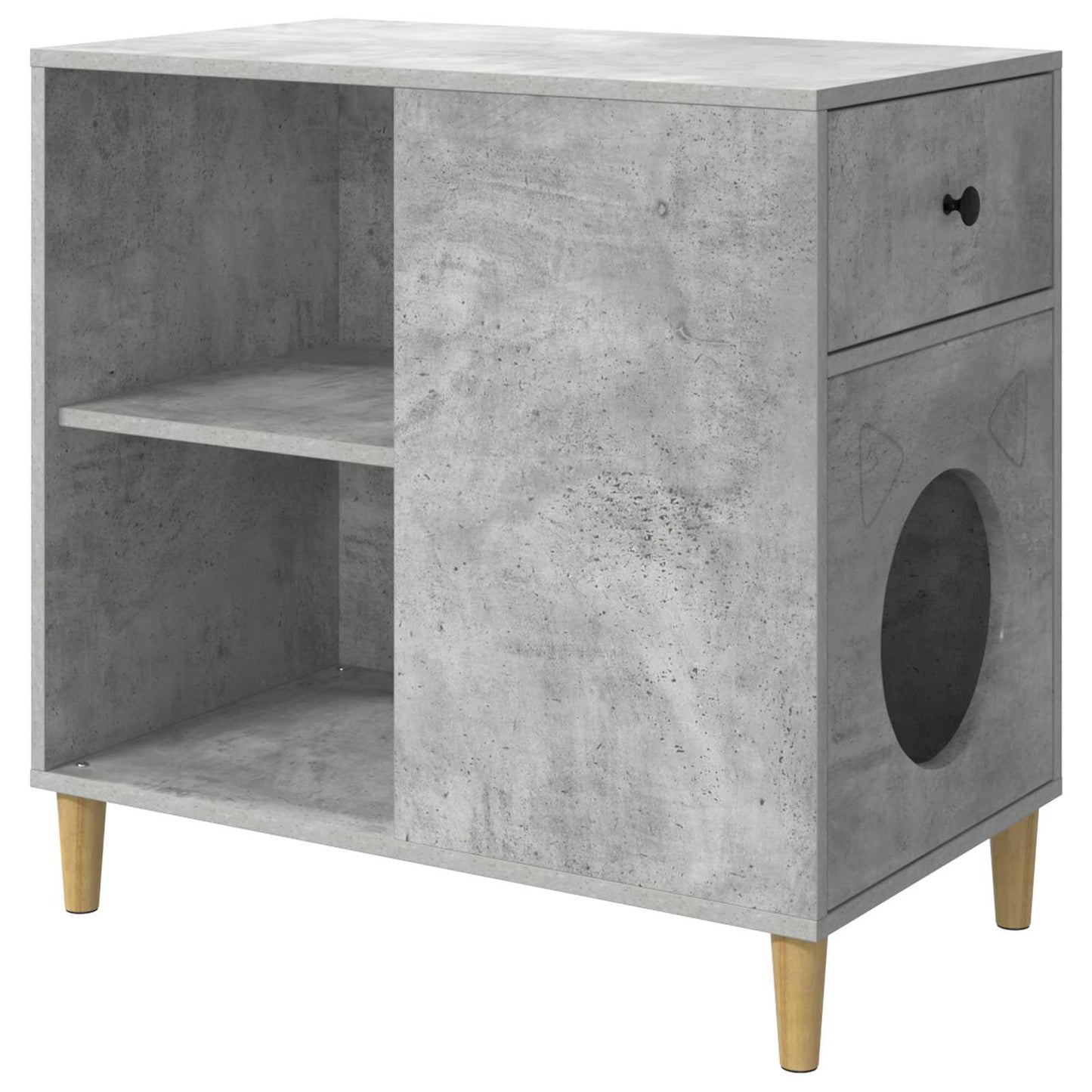 Katzenhaus Beton 72 x 42,5 x 70 cm Holzwerkstoff