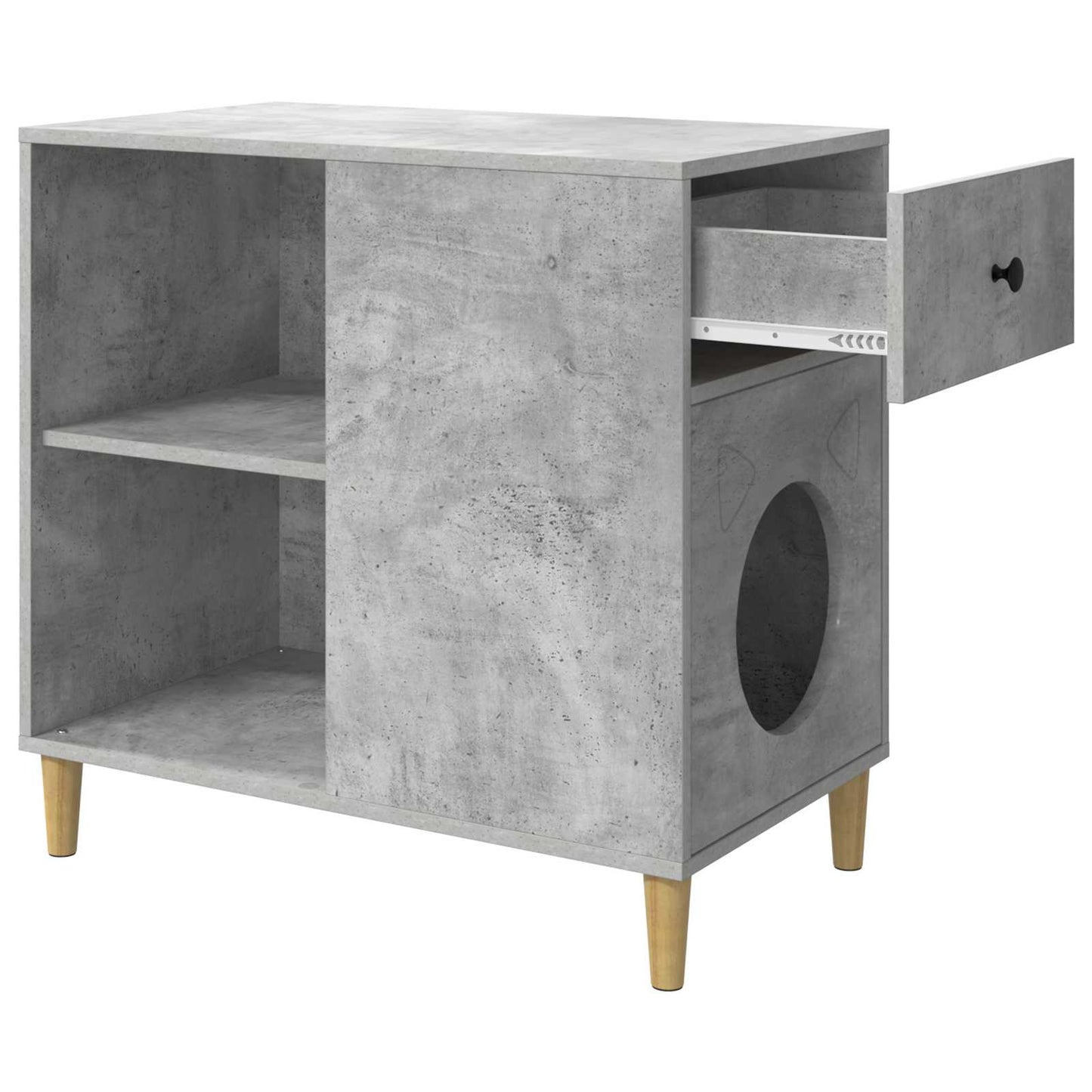 Katzenhaus Beton 72 x 42,5 x 70 cm Holzwerkstoff