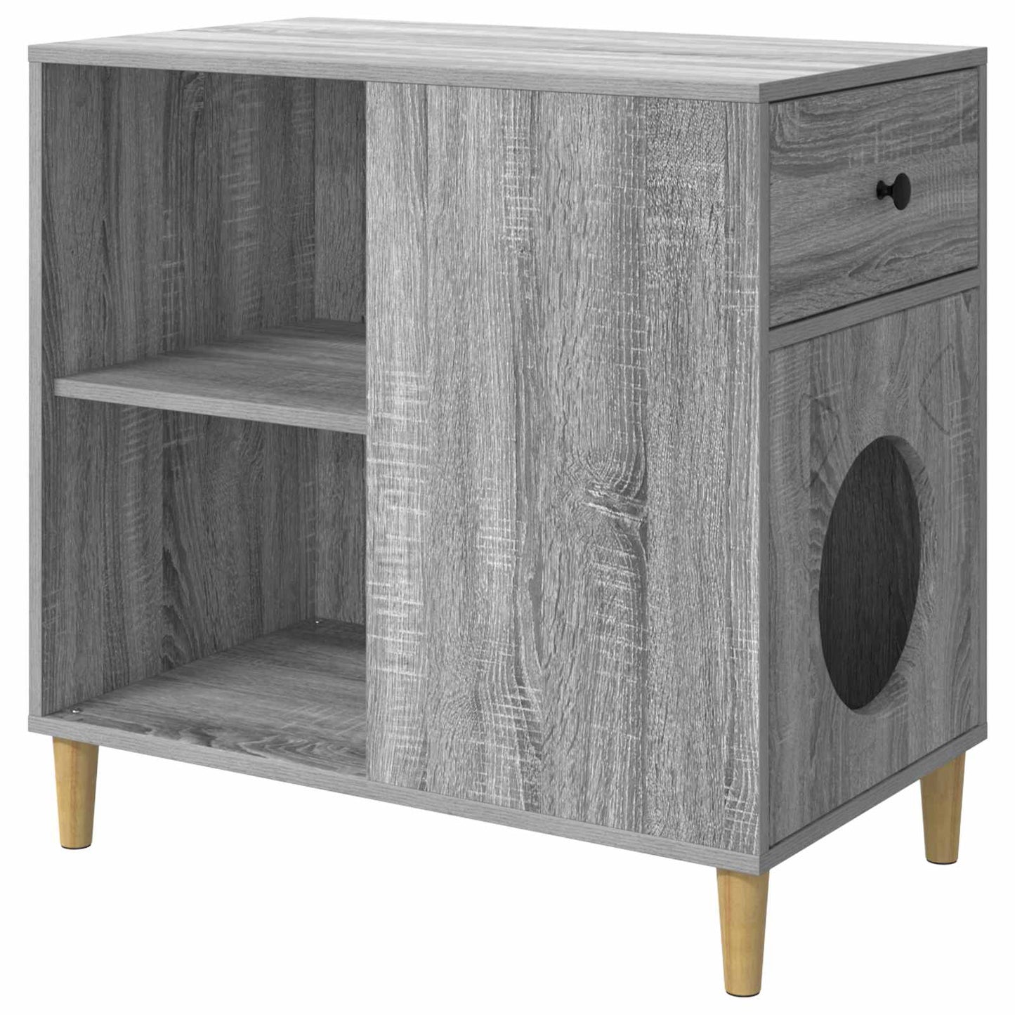 Katzenhaus Graues Sonoma 72 x 42,5 x 70 cm Holzwerkstoff
