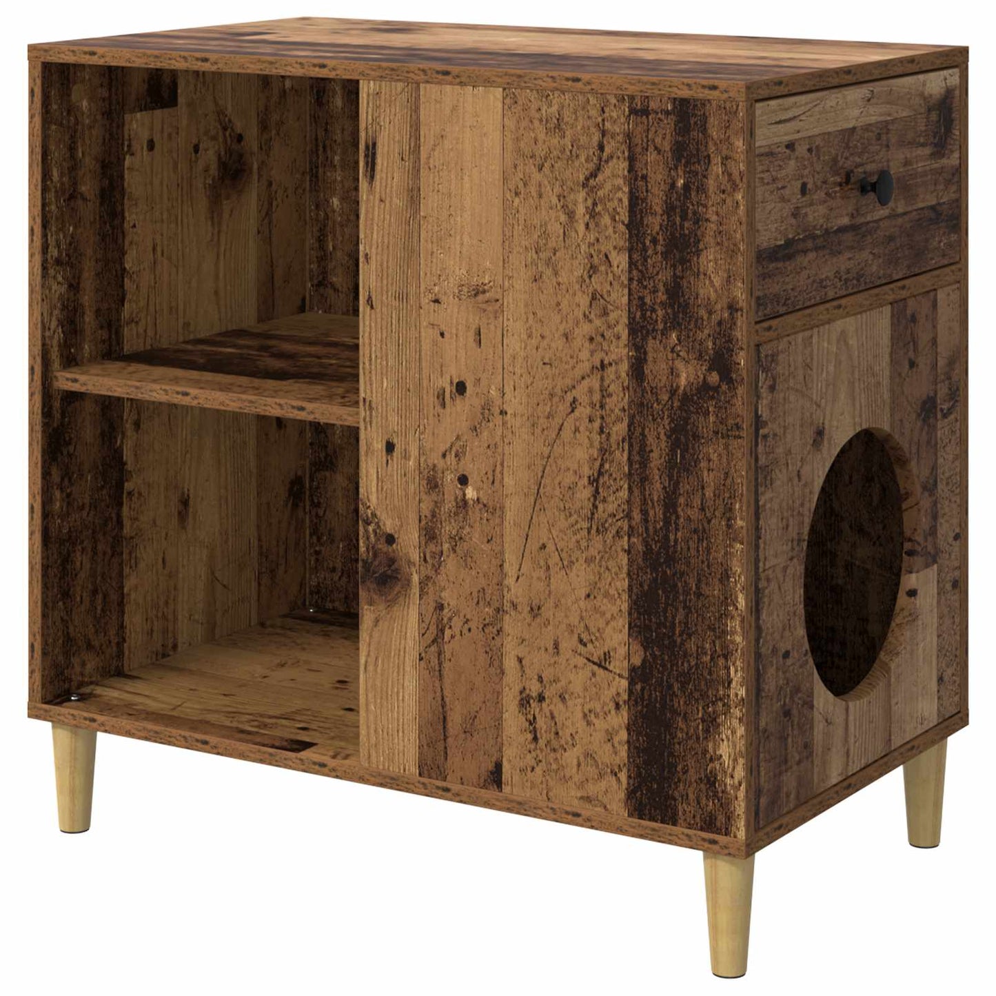 Katzenhaus Altholz 72 x 42,5 x 70 cm Holzwerkstoff