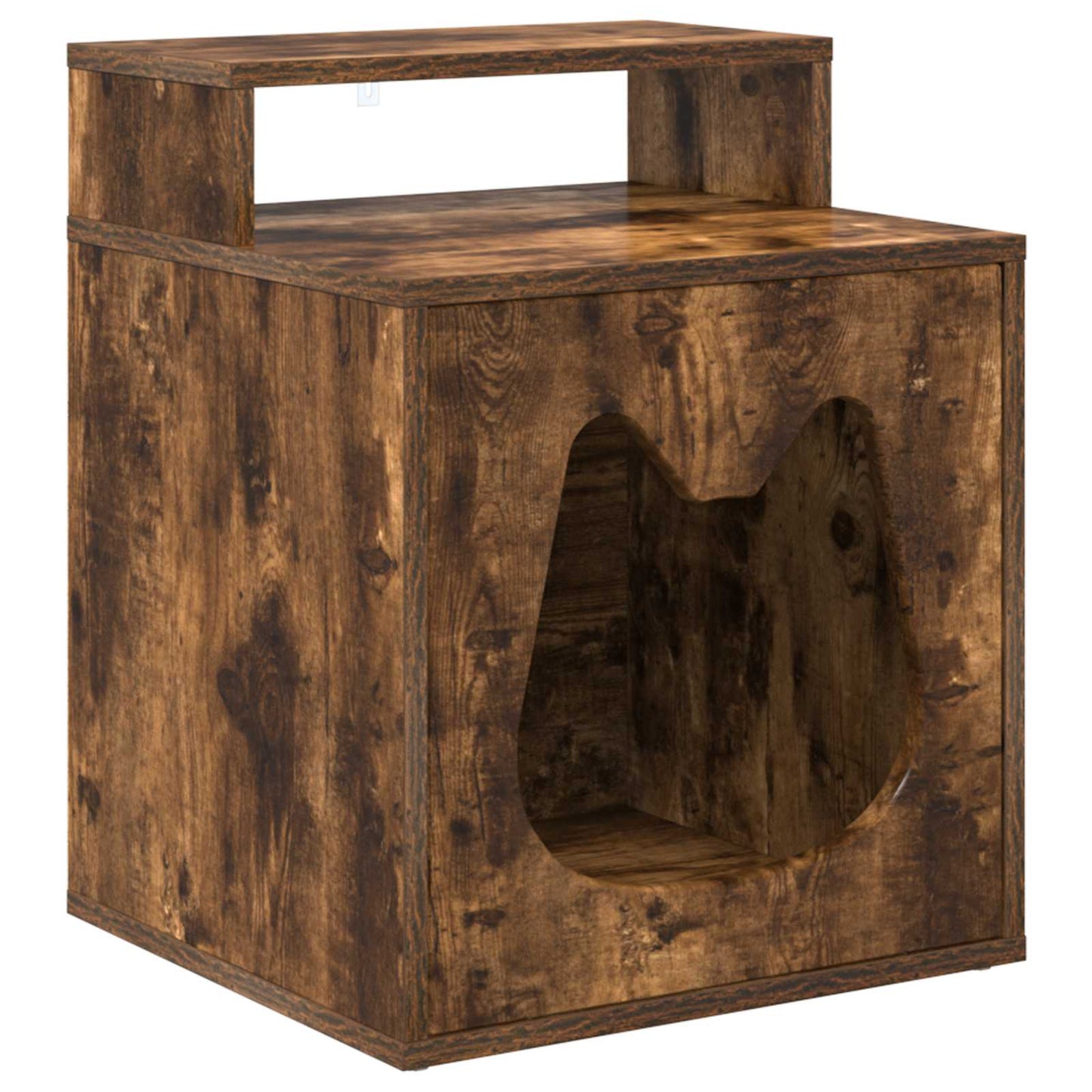 Katzenhaus Geräucherte Eiche 42,5 x 40 x 53,5 cm Holzwerkstoff