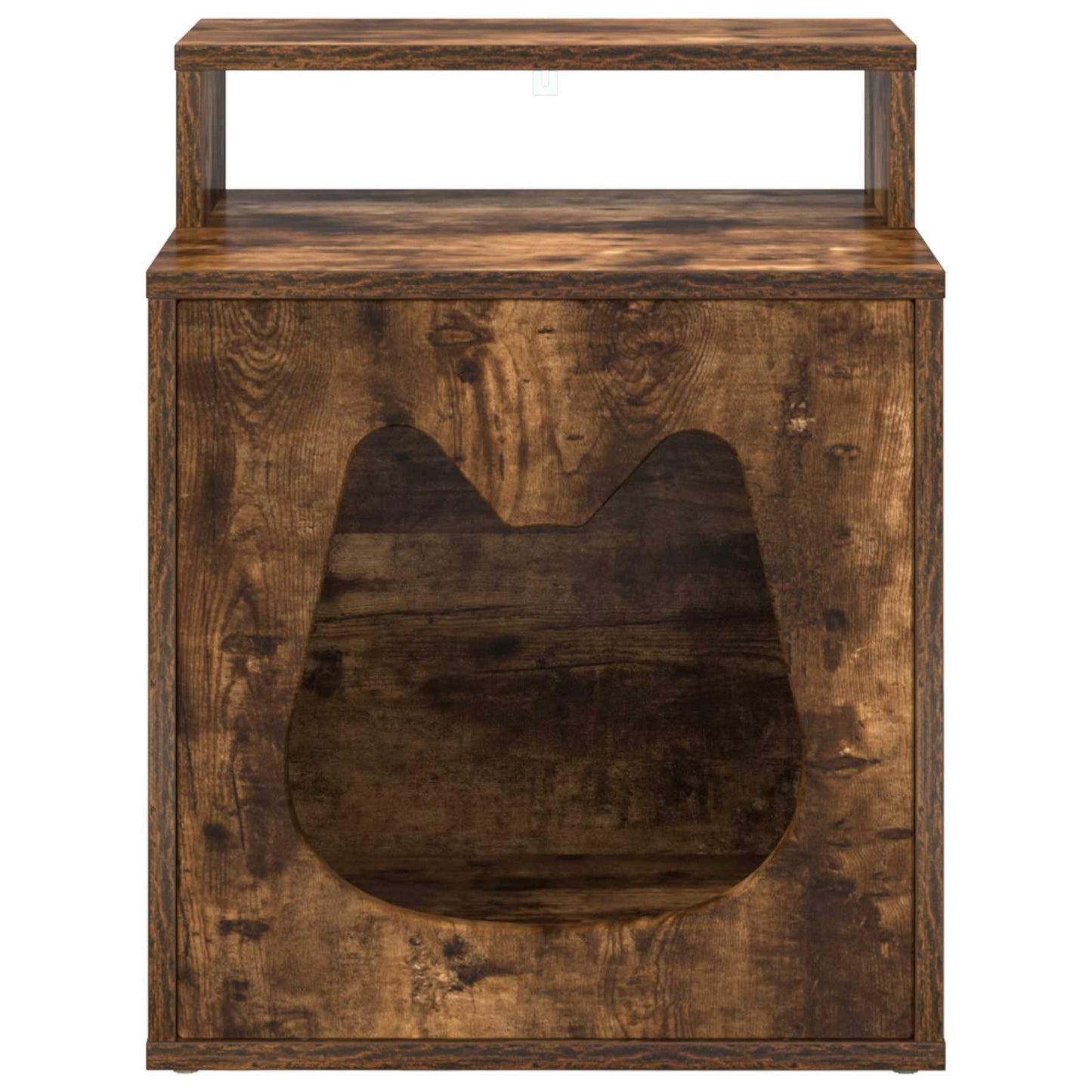 Katzenhaus Geräucherte Eiche 42,5 x 40 x 53,5 cm Holzwerkstoff