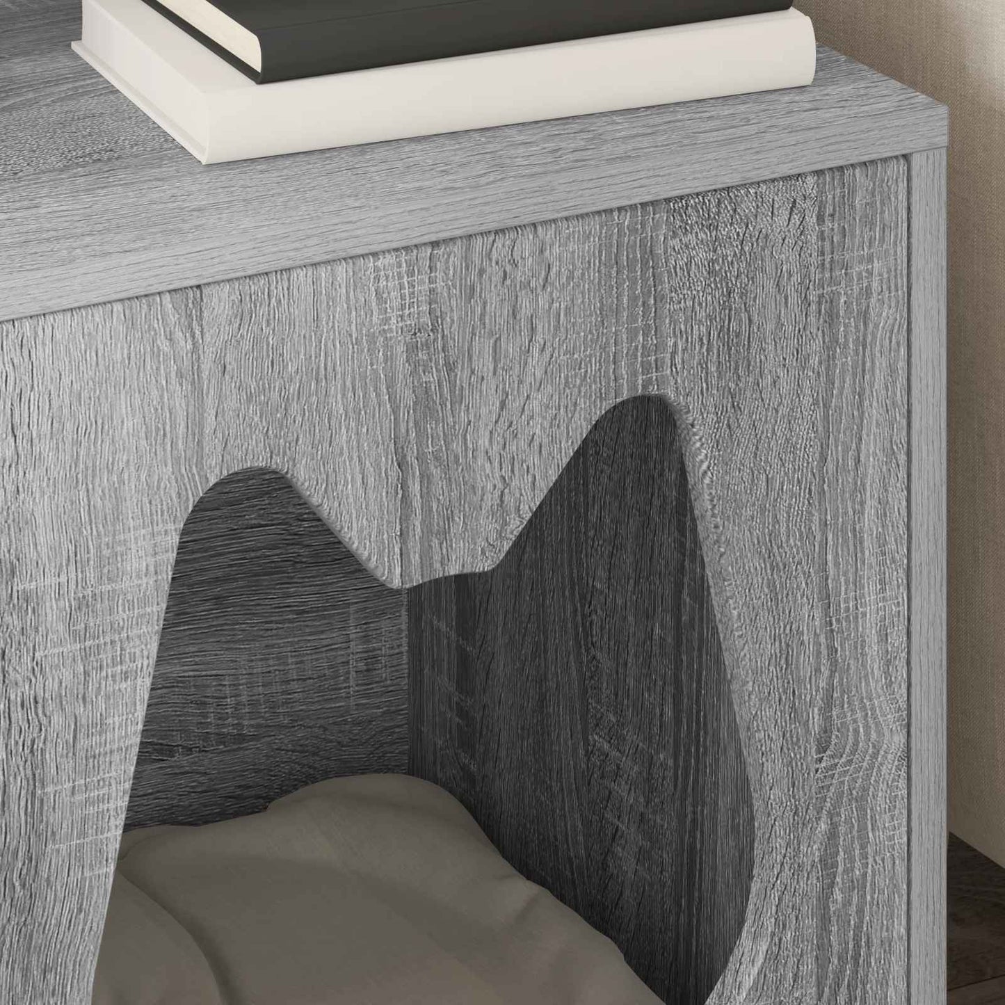 Katzenhaus Graues Sonoma 42,5 x 40 x 53,5 cm Holzwerkstoff