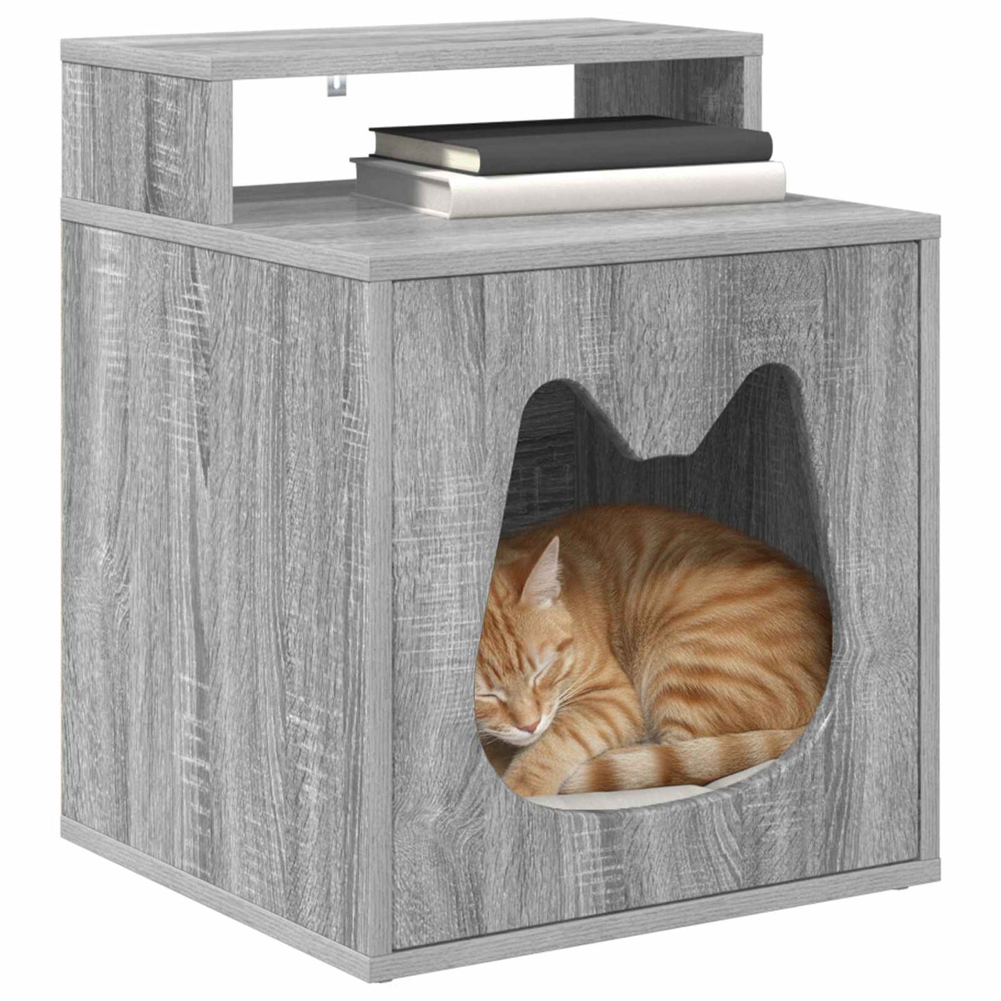 Katzenhaus Graues Sonoma 42,5 x 40 x 53,5 cm Holzwerkstoff