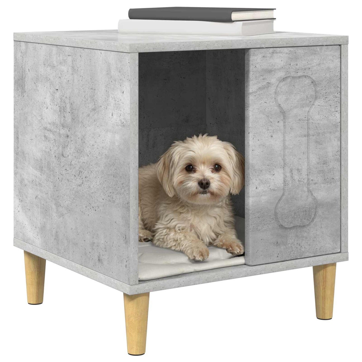 Hundehütte Beton 44 x 42 x 49 cm Holzwerkstoff