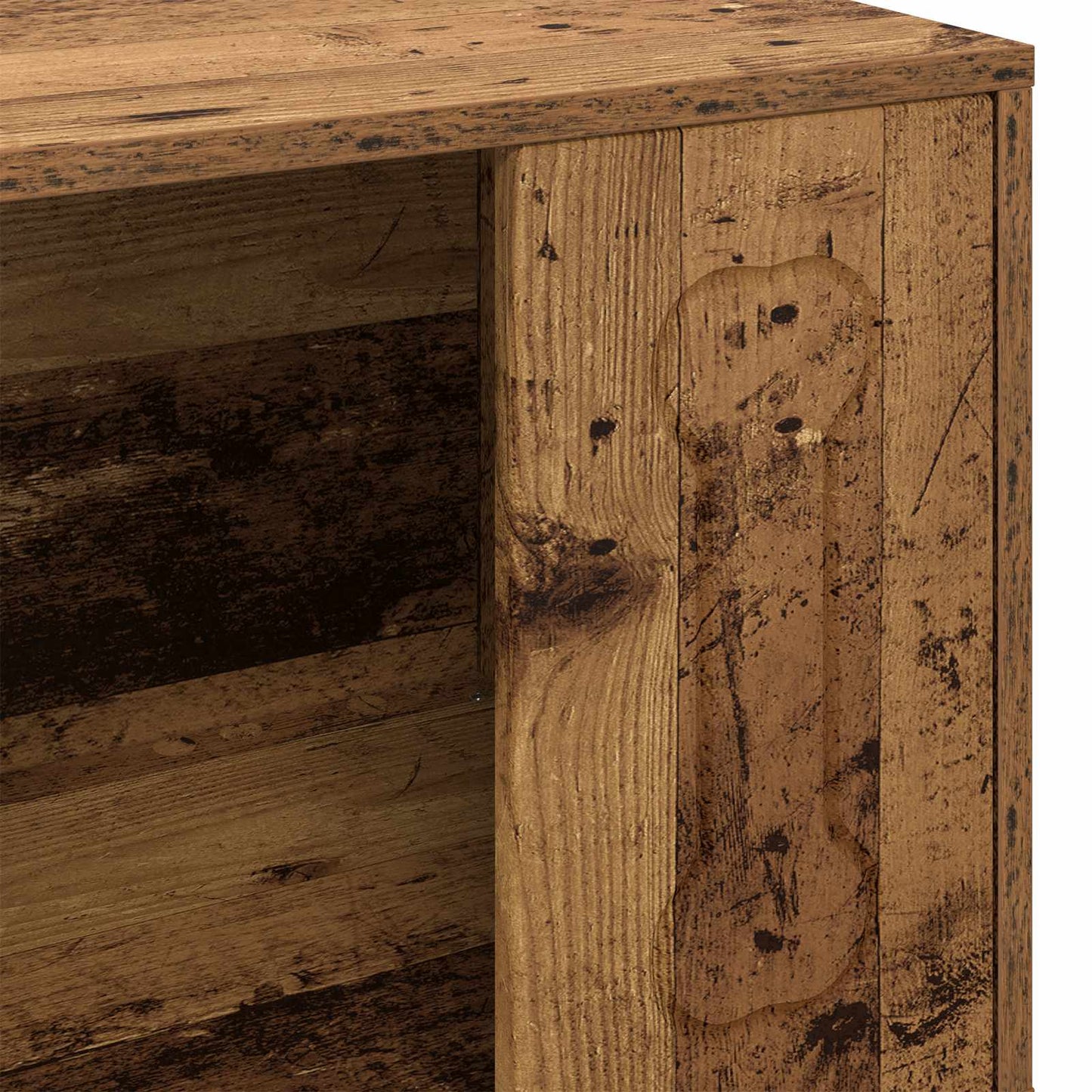 Hundehütte Altholz 44 x 42 x 49 cm Holzwerkstoff