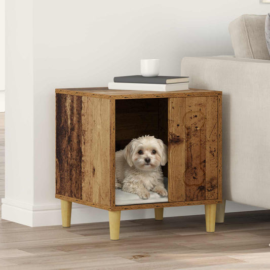 Hundehütte Altholz 44 x 42 x 49 cm Holzwerkstoff