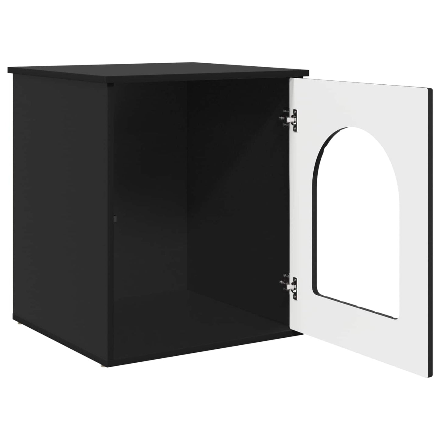 Katzenhaus Schwarz 53 x 52 x 62 cm Holzwerkstoff