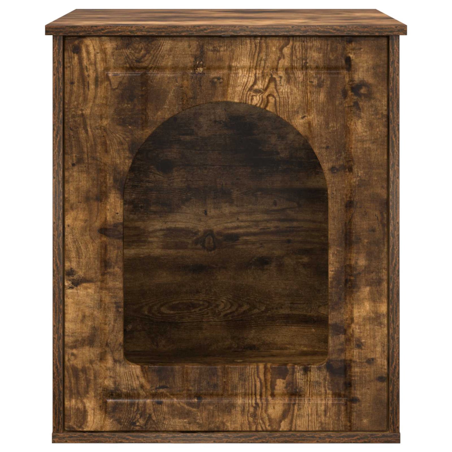 Katzenhaus Geräucherte Eiche 53 x 52 x 62 cm Holzwerkstoff