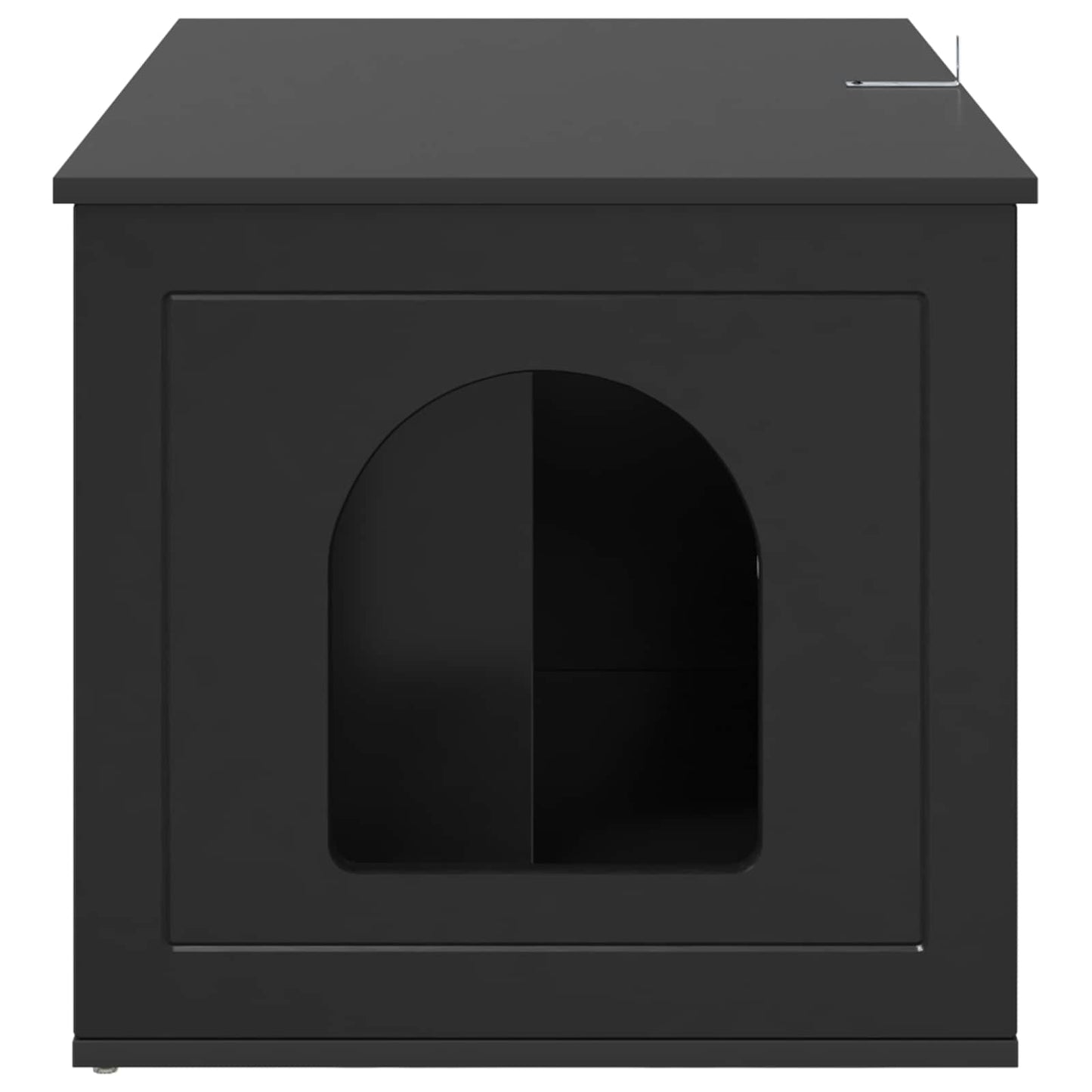 Katzenhaus Schwarz 85 x 55 x 50,5 cm Holzwerkstoff