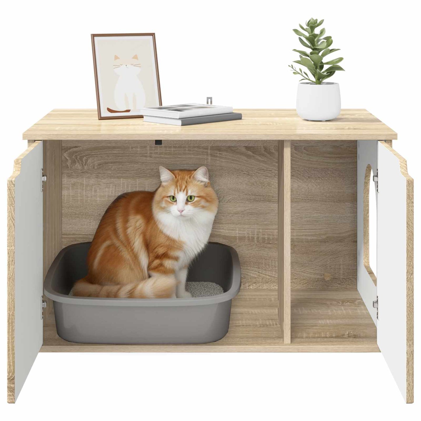 Katzenhaus Sonoma 85 x 55 x 50,5 cm Holzwerkstoff