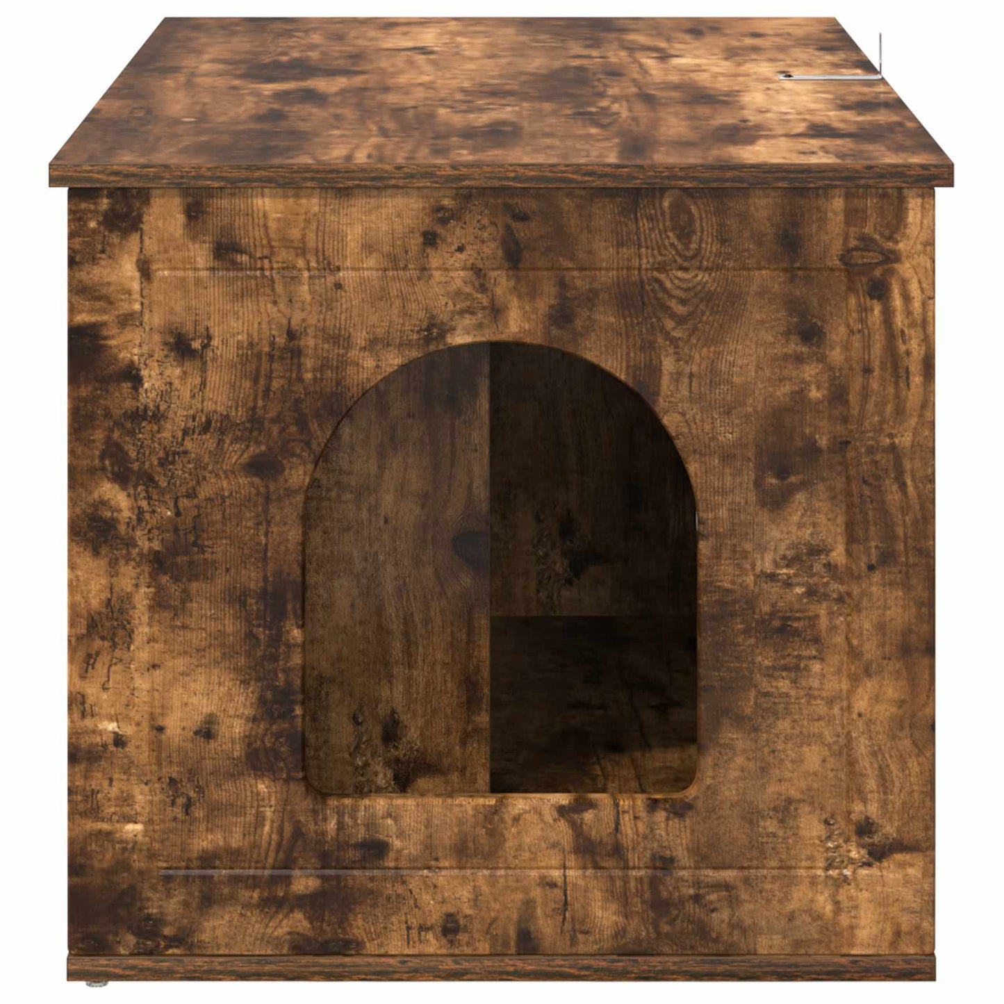 Katzenhaus Geräucherte Eiche 85 x 55 x 50,5 cm Holzwerkstoff