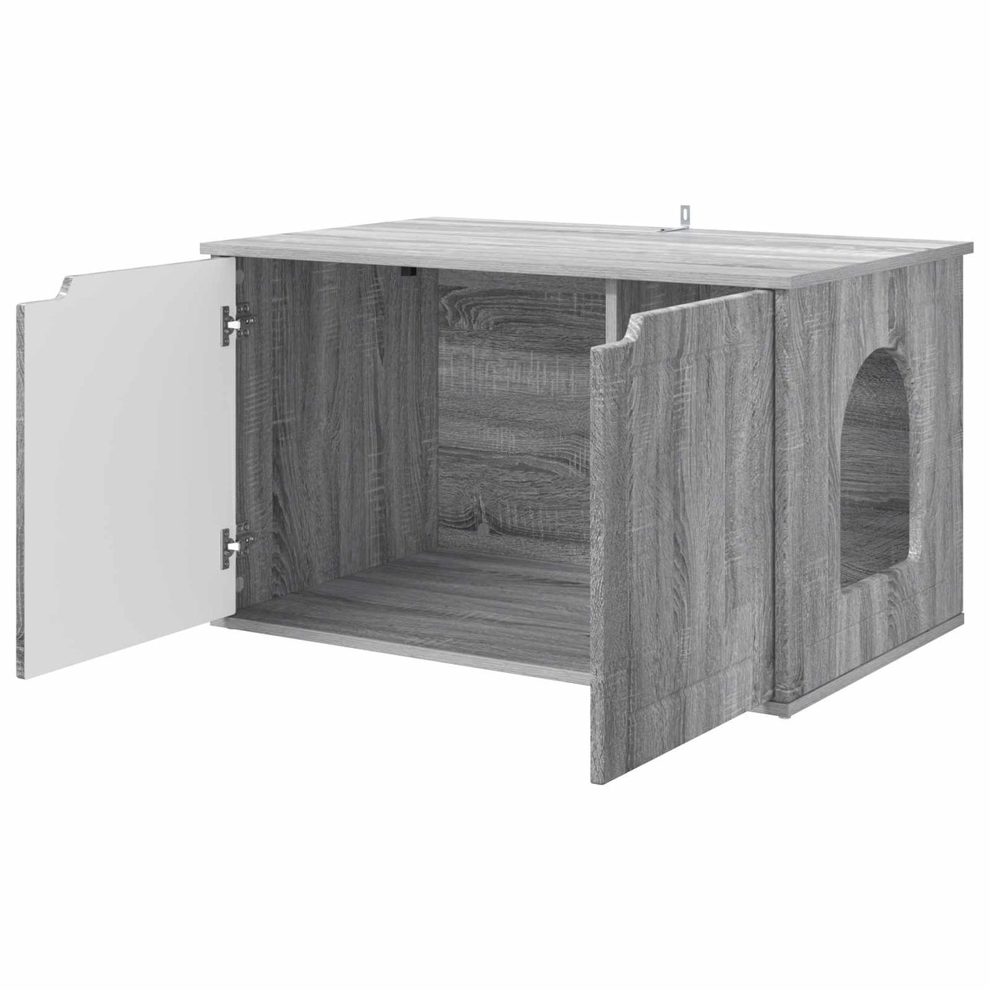 Katzenhaus Graues Sonoma 85 x 55 x 50,5 cm Holzwerkstoff