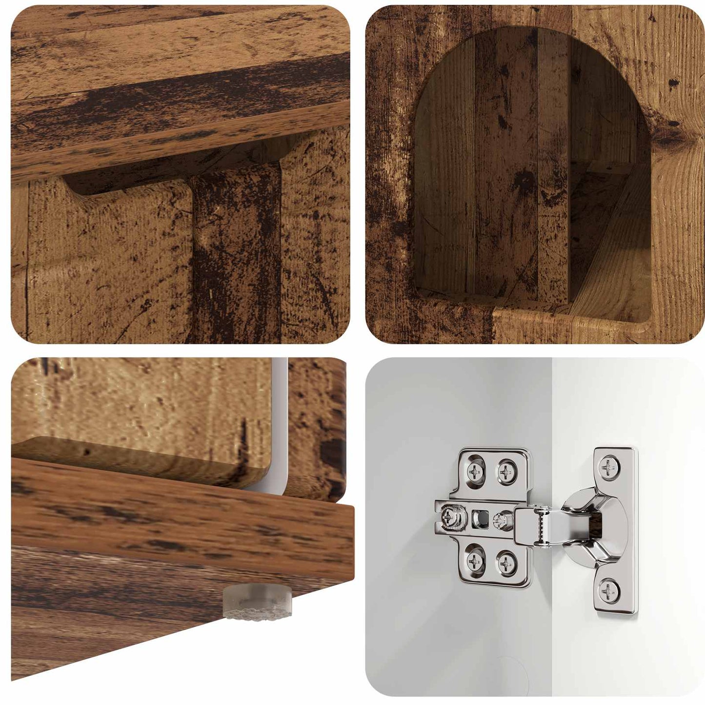 Katzenhaus Altholz 85 x 55 x 50,5 cm Holzwerkstoff