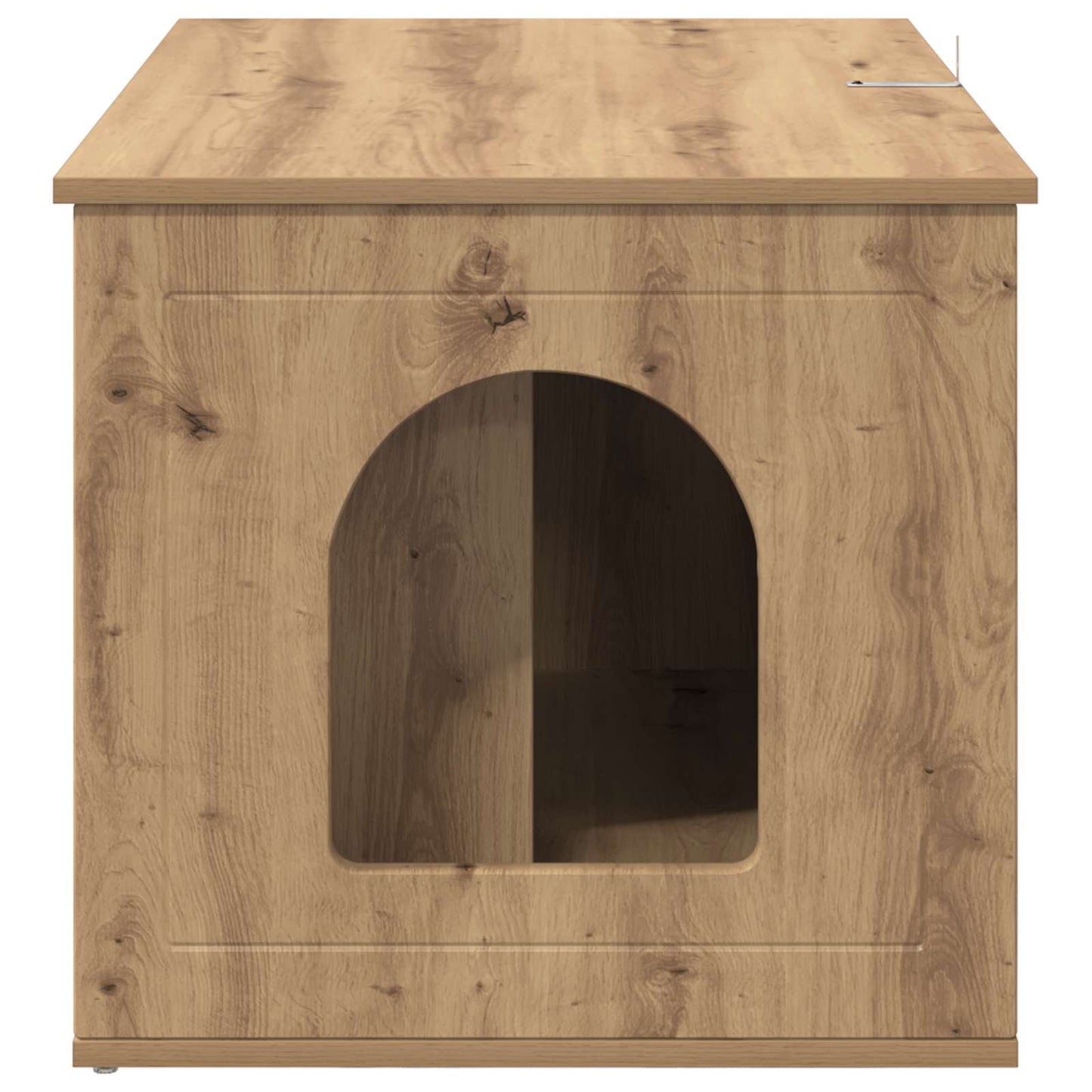 Katzenhaus Kunsthandwerk Eiche 85 x 55 x 50,5 cm Holzwerkstoff
