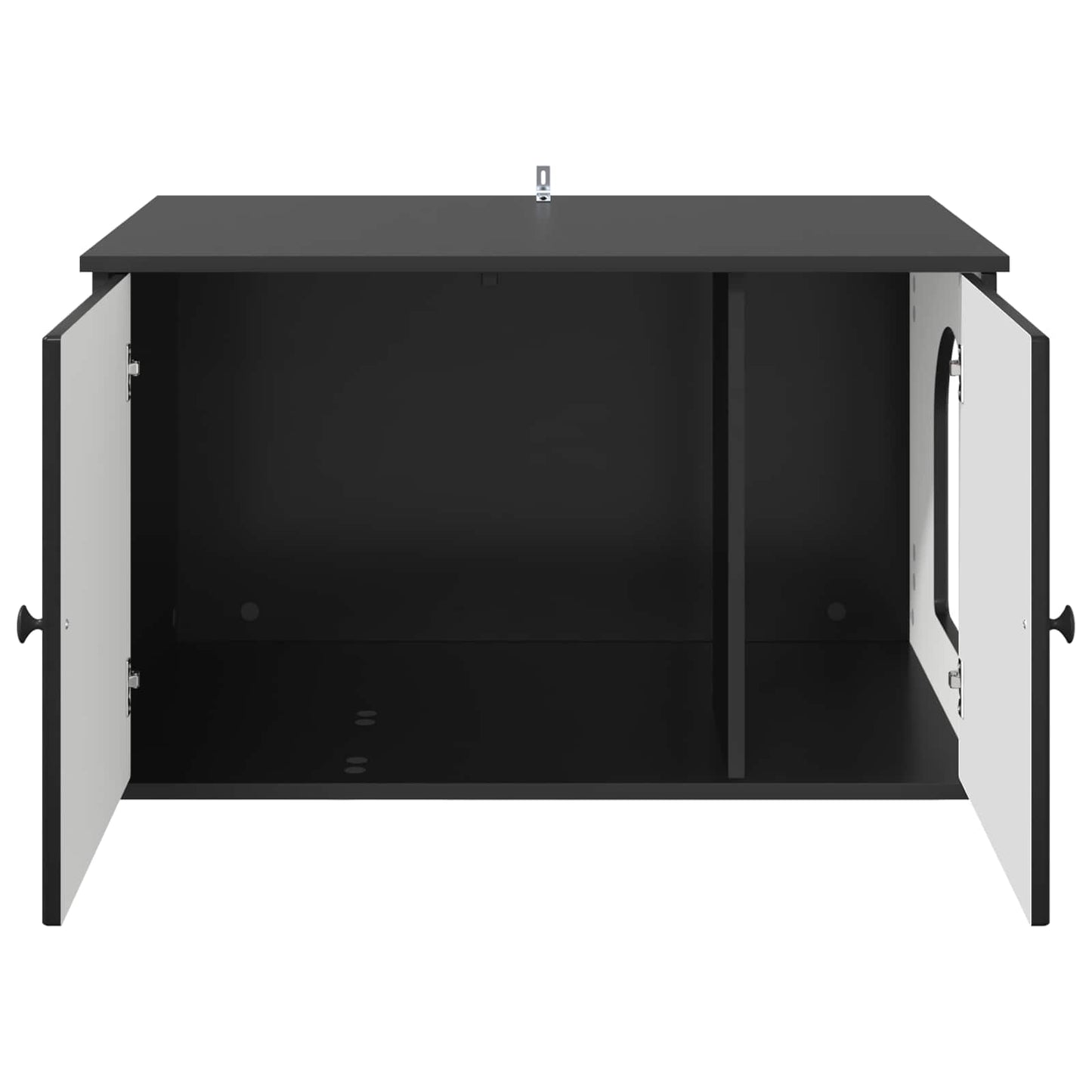 Katzenhaus Schwarz 85 x 55 x 50,5 cm Holzwerkstoff