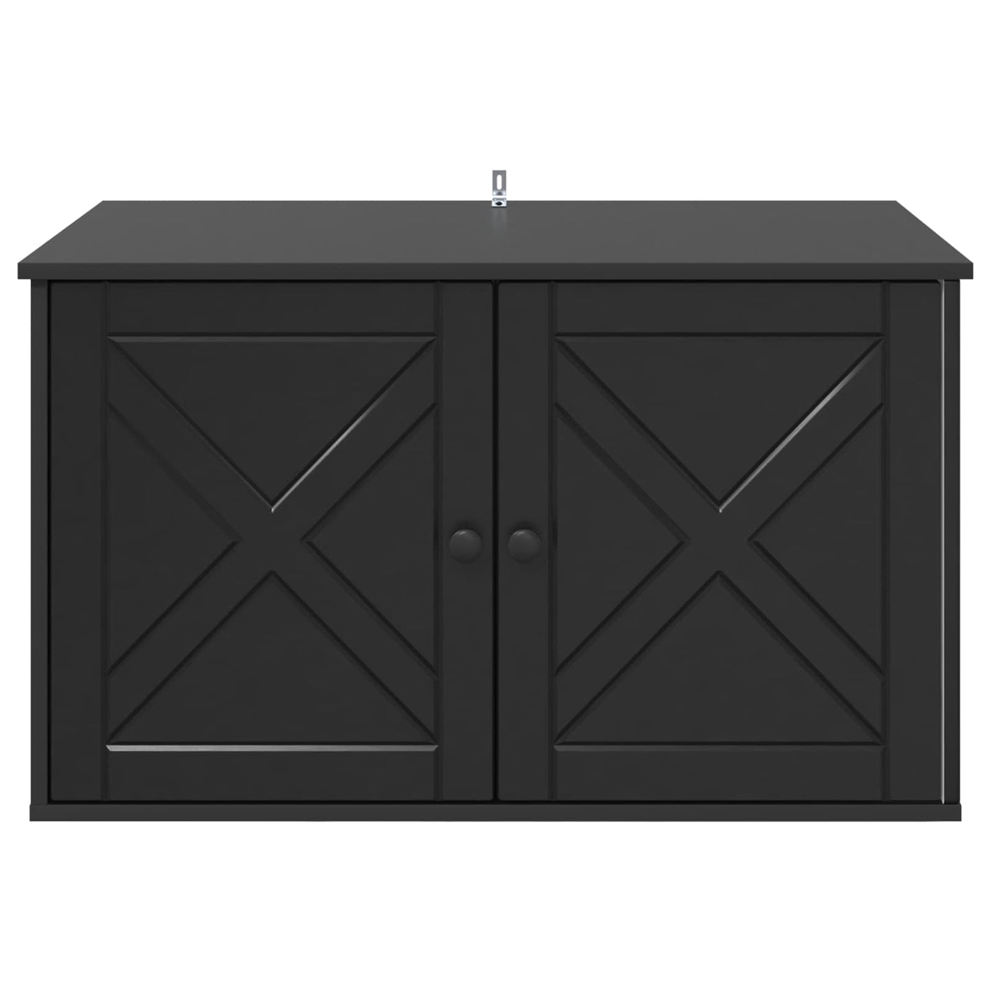 Katzenhaus Schwarz 85 x 55 x 50,5 cm Holzwerkstoff