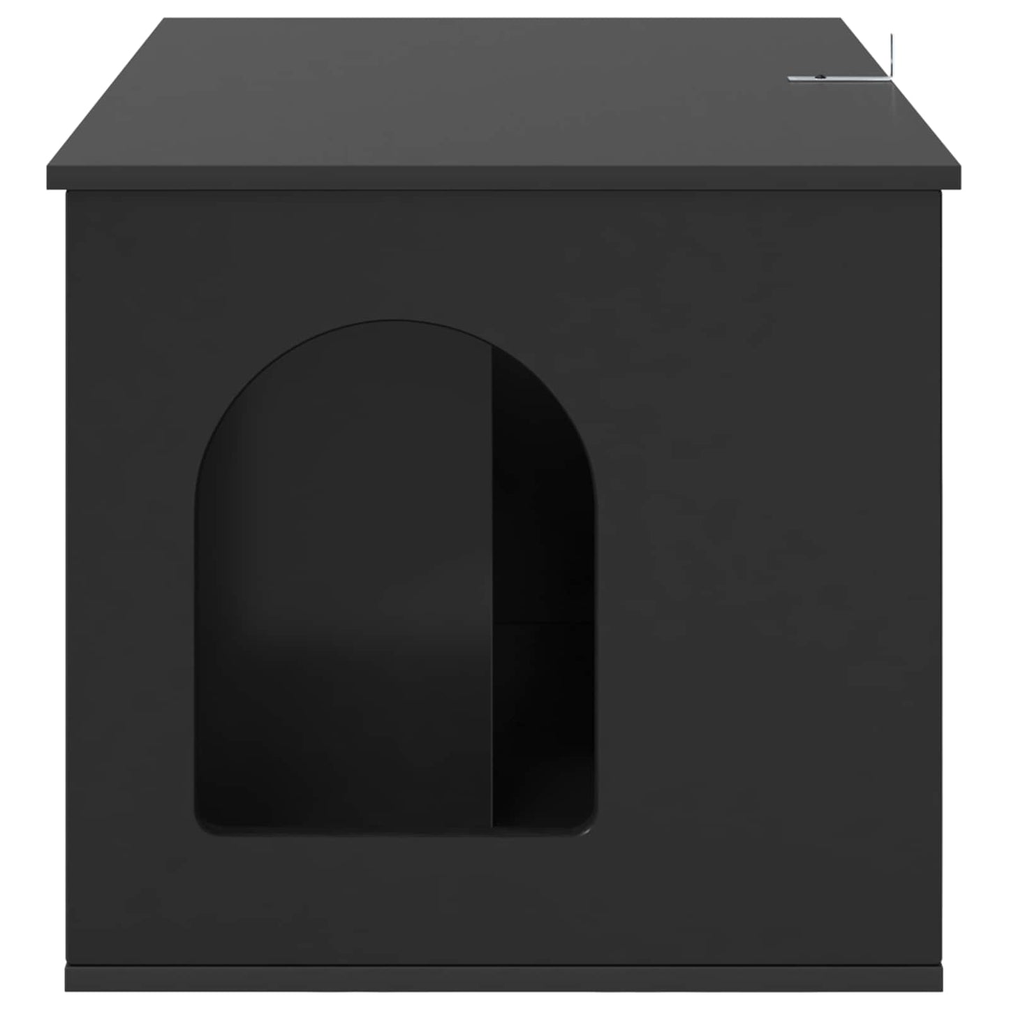 Katzenhaus Schwarz 85 x 55 x 50,5 cm Holzwerkstoff