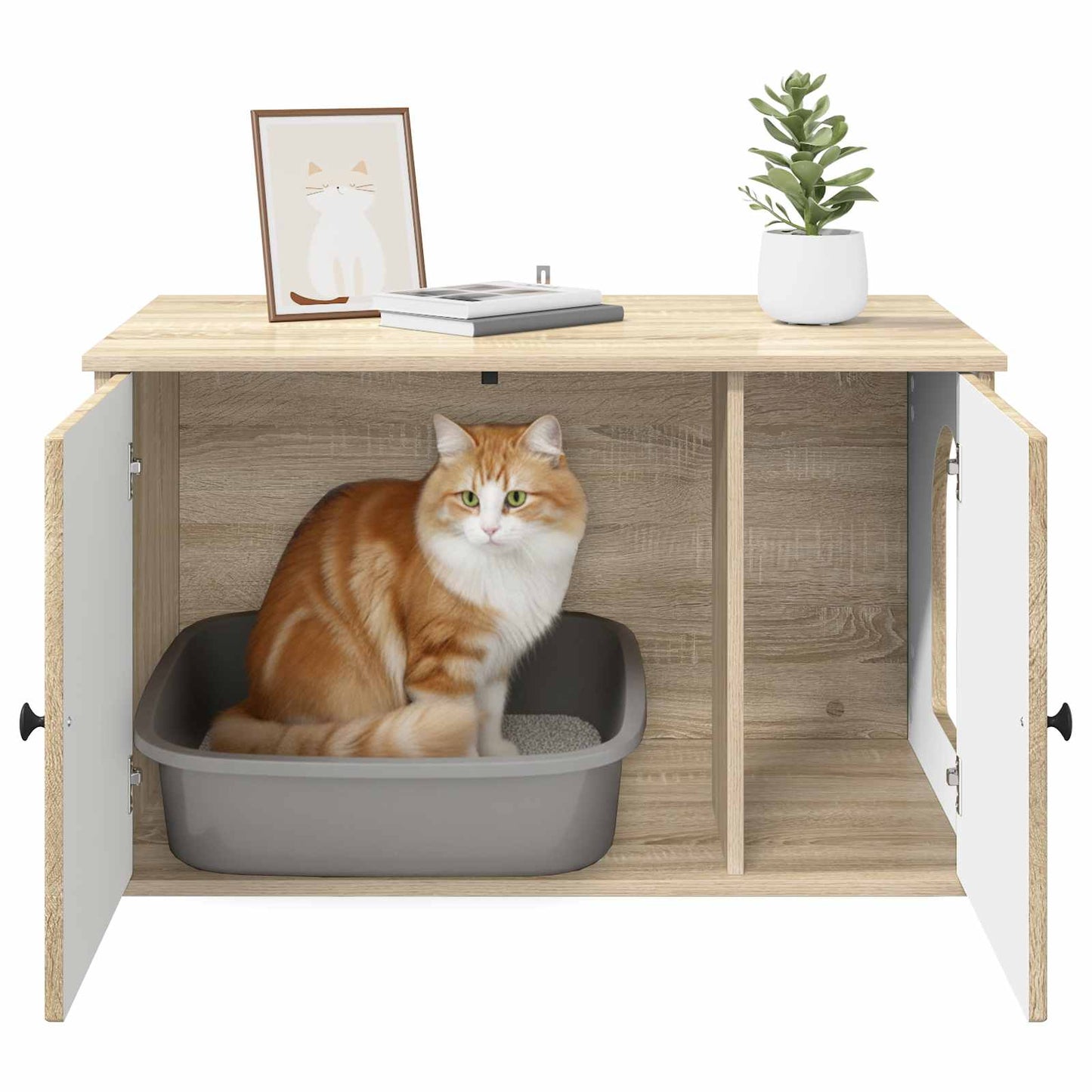 Katzenhaus Sonoma 85 x 55 x 50,5 cm Holzwerkstoff