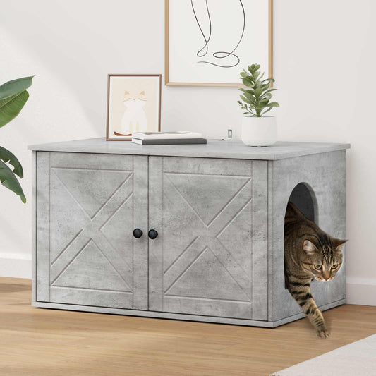 Katzenhaus Beton 85 x 55 x 50 cm Holzwerkstoff
