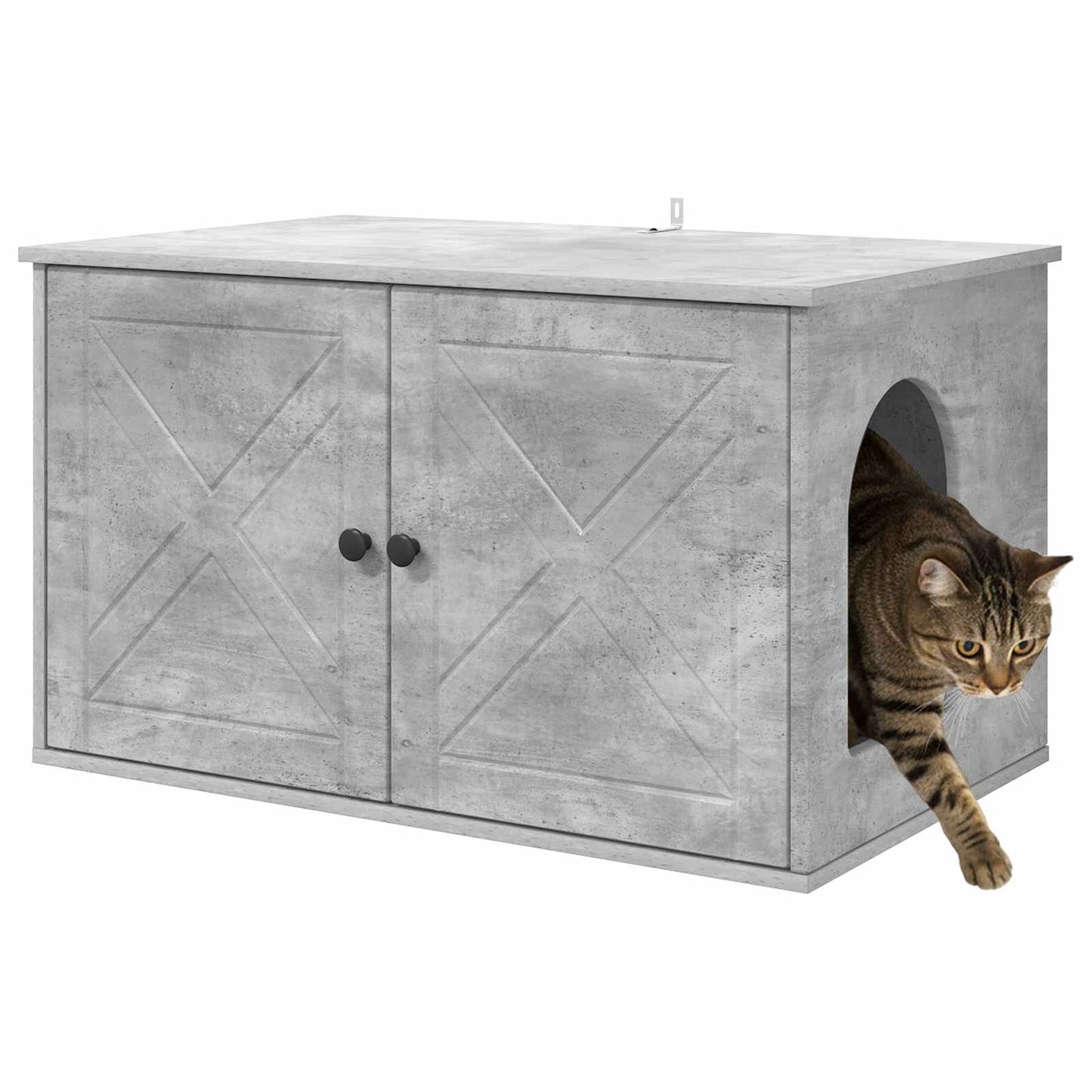 Katzenhaus Beton 85 x 55 x 50 cm Holzwerkstoff
