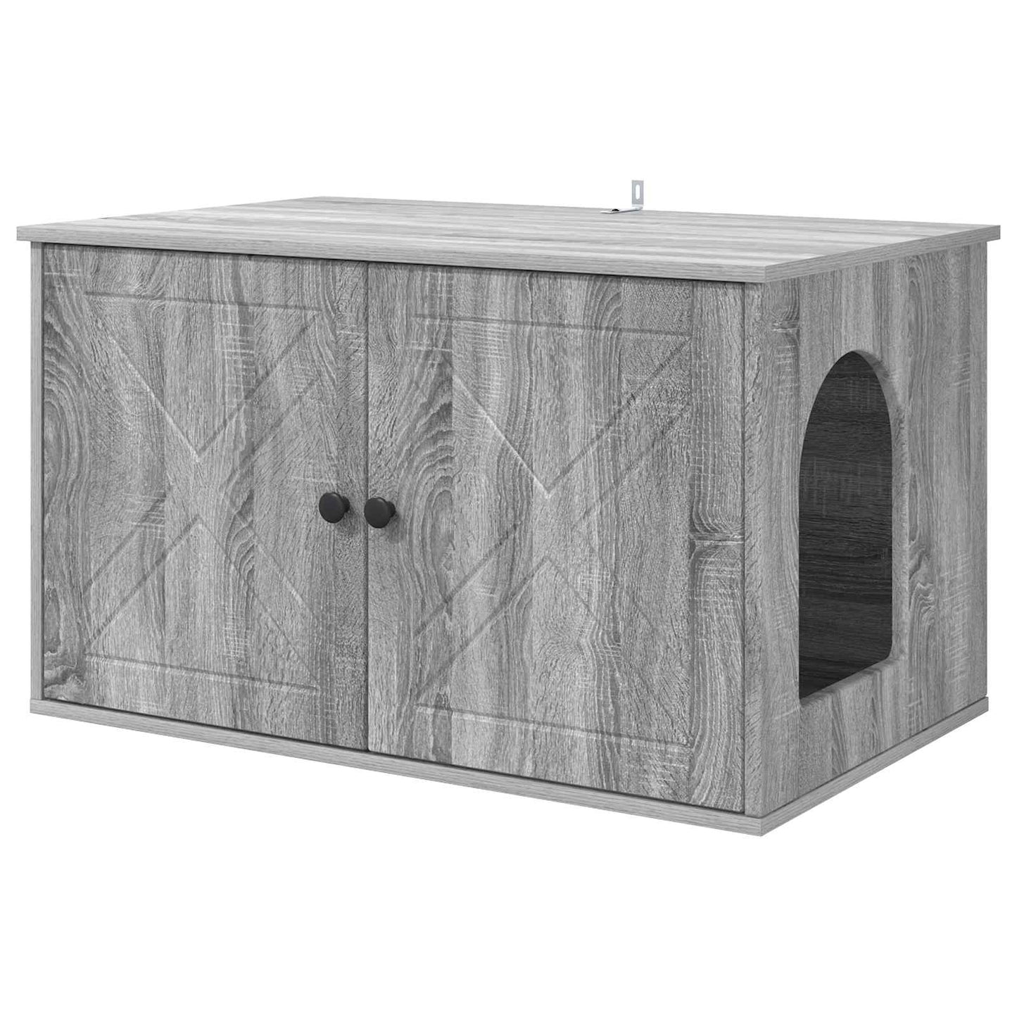Katzenhaus Graues Sonoma 85 x 55 x 50 cm Holzwerkstoff