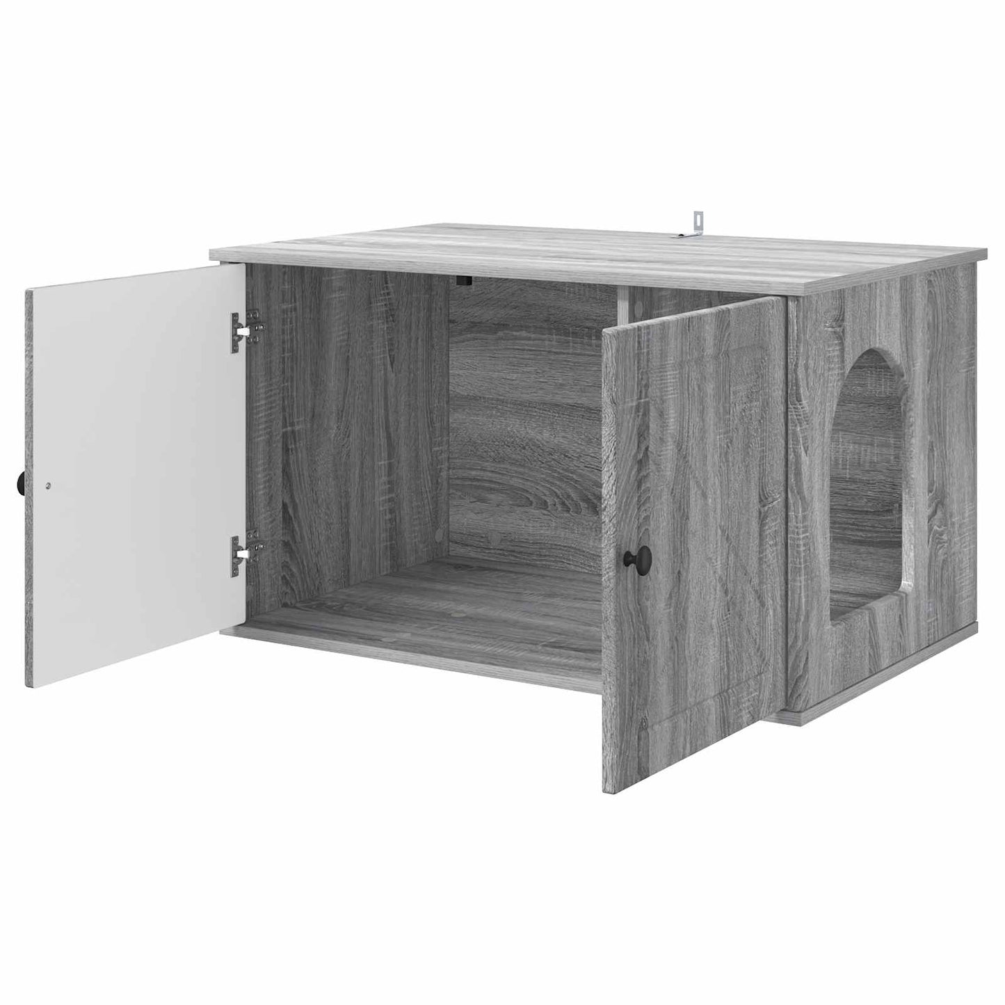 Katzenhaus Graues Sonoma 85 x 55 x 50 cm Holzwerkstoff
