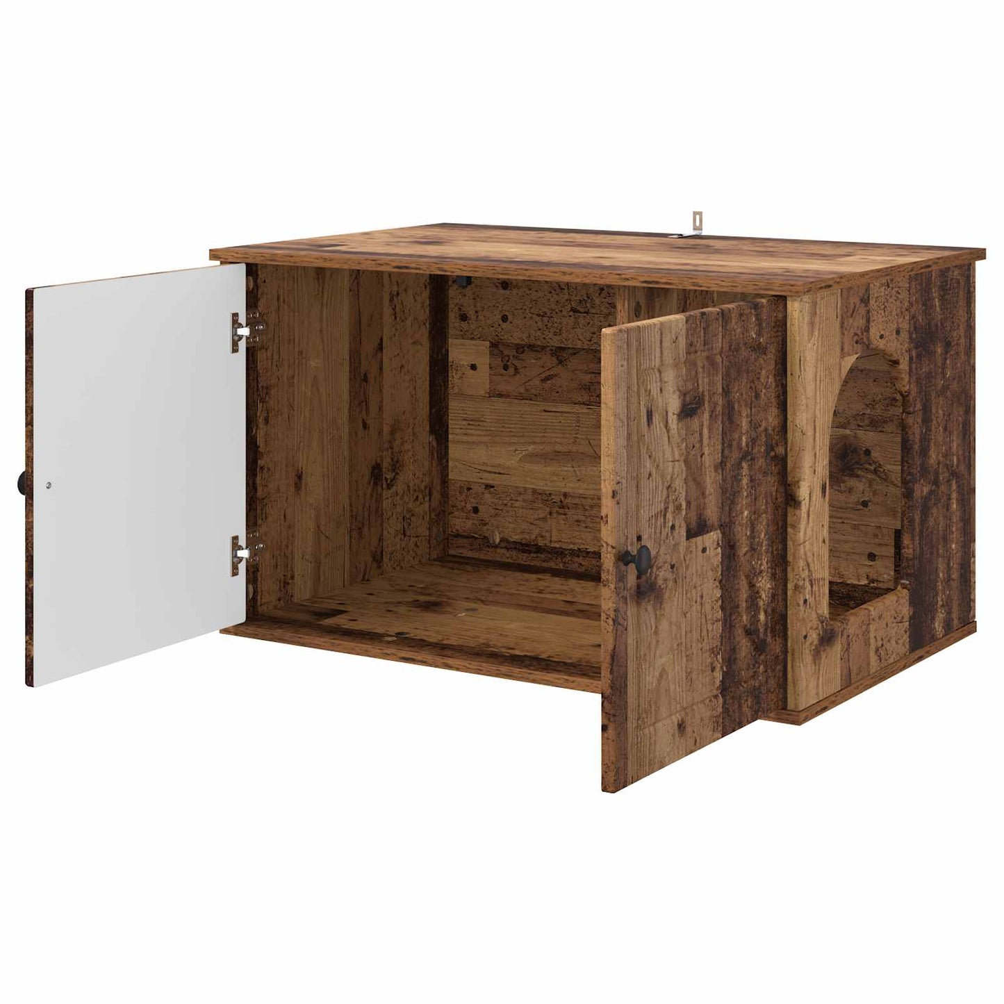 Katzenhaus Altholz 85 x 55 x 50 cm Holzwerkstoff